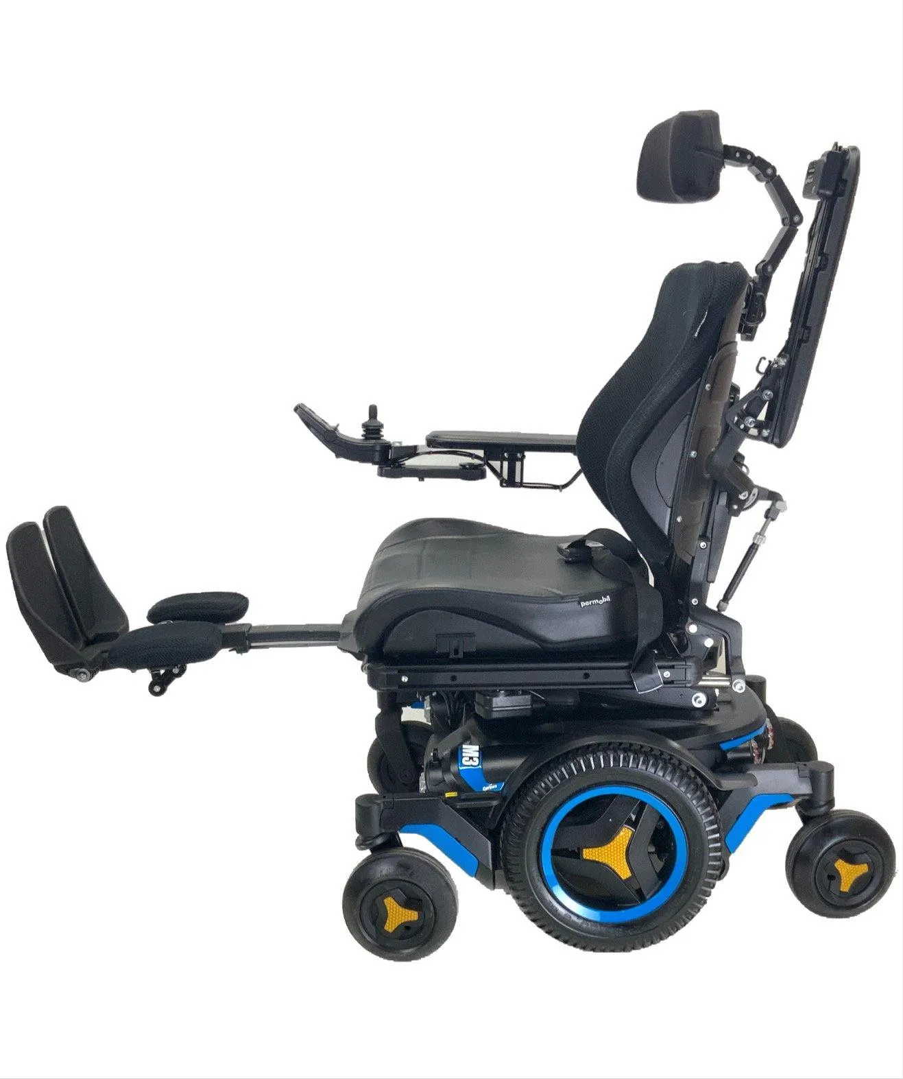 2018 Permobil M3 Corpus Rehab Power Chair |  Tilt, Recline, Power Legs | 17" x 20" Seat
