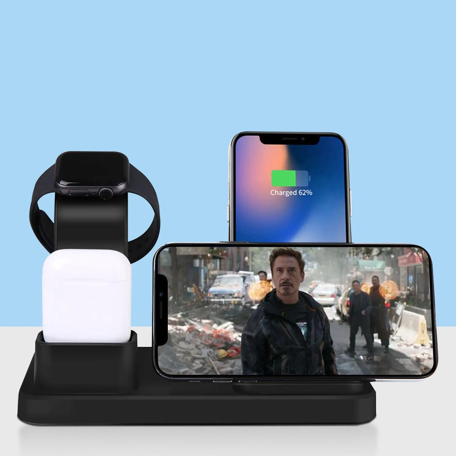 3 in 1  Fast Wireless Charging Station