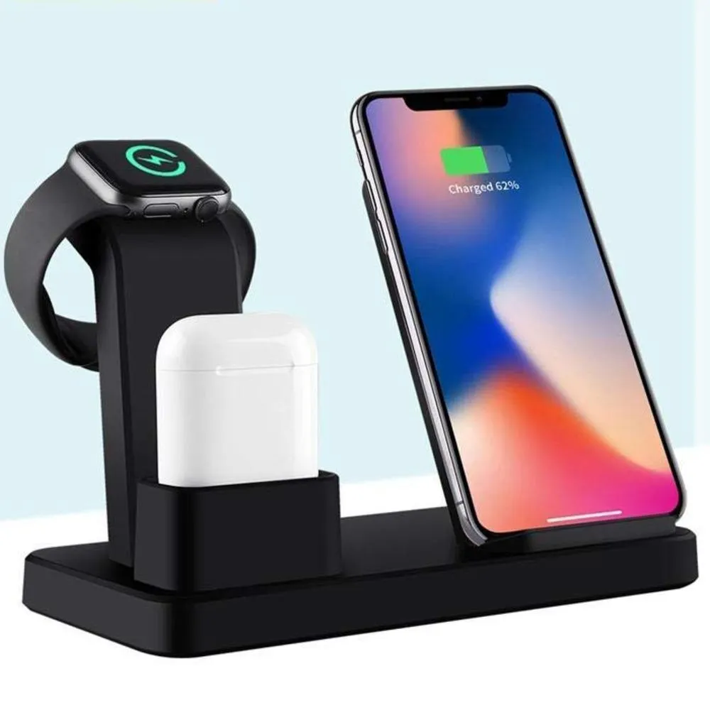 3 in 1  Fast Wireless Charging Station