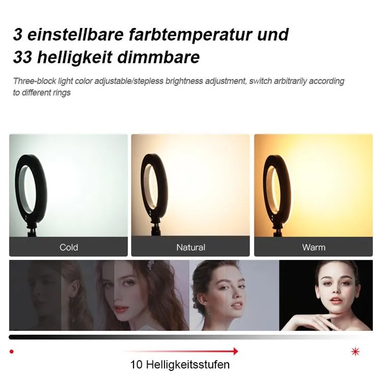 6" RGB Ring Light for Desktop Video Conferencing & Beauty