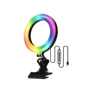 6" RGB Ring Light for Desktop Video Conferencing & Beauty