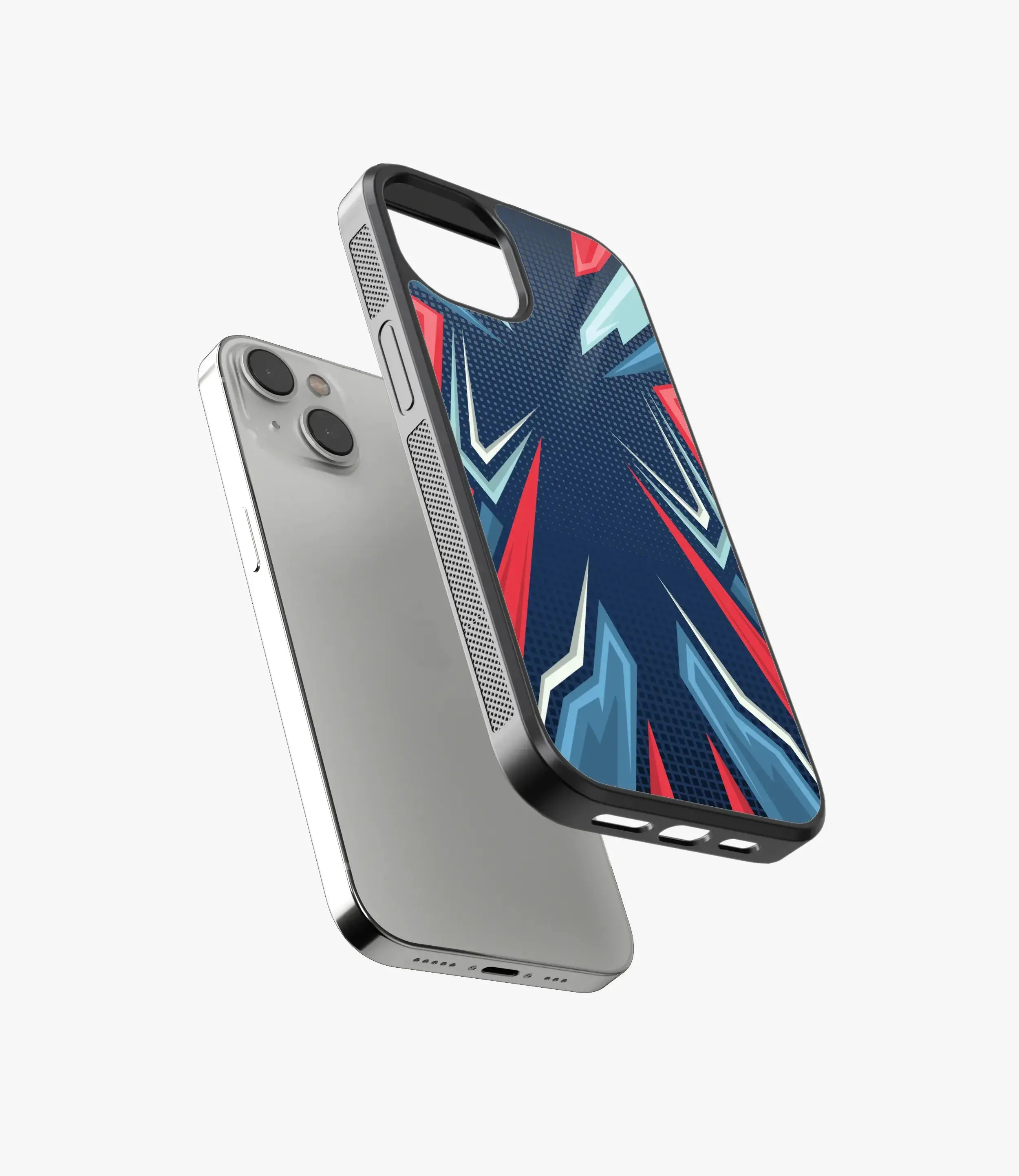 Abstract Elite Energy Pattern Glass Case