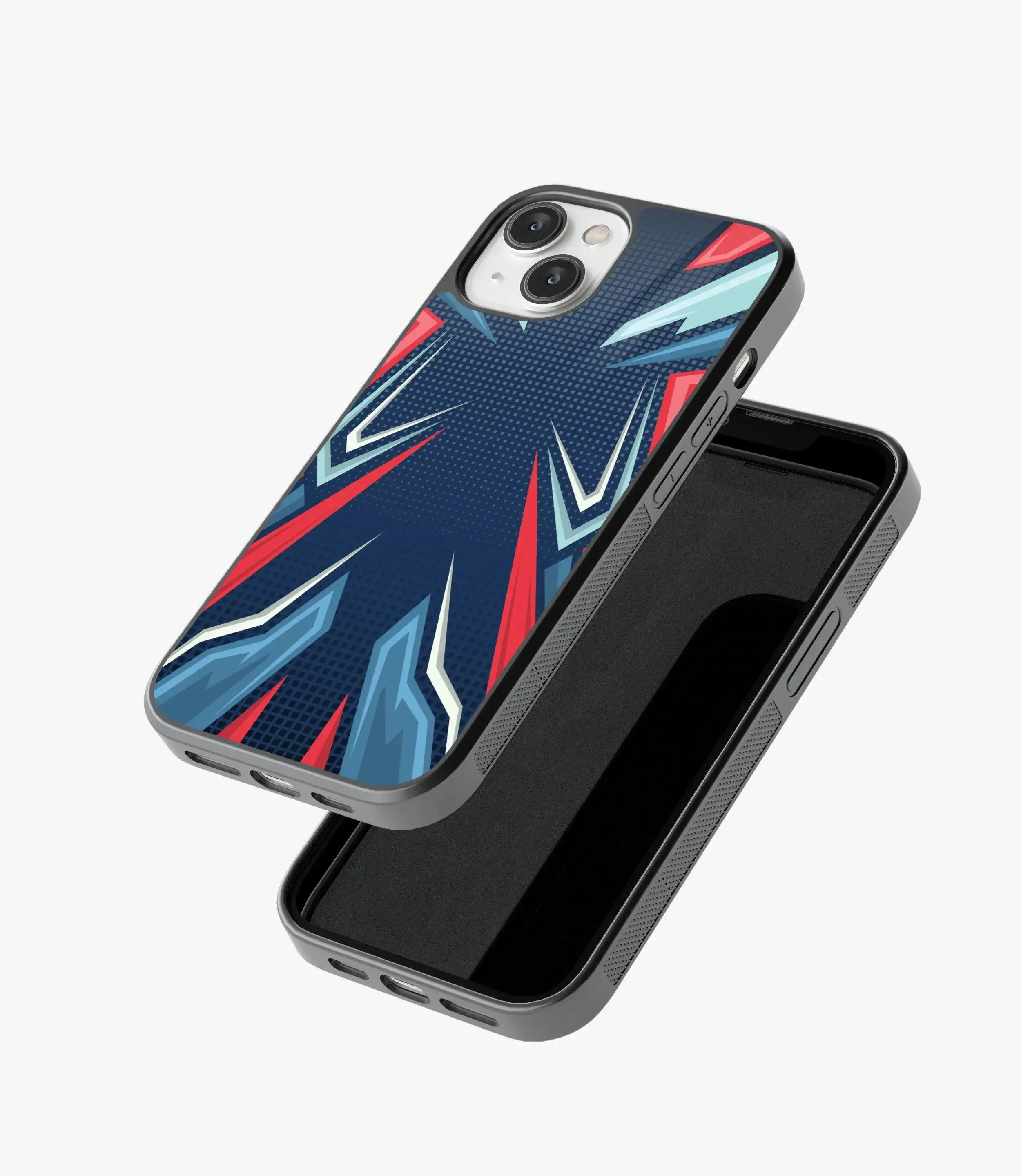 Abstract Elite Energy Pattern Glass Case