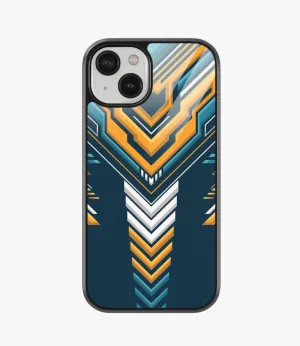 Abstract Varsity Vibe Pattern Glass Case
