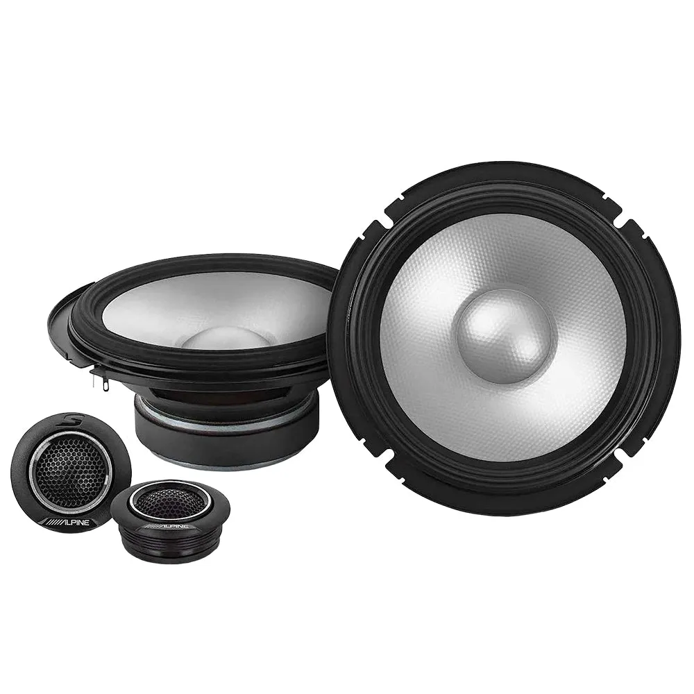 Alpine Next Generation S-Series 6.5" Component 2-Way Speaker Set Hi-Res S2-S65C