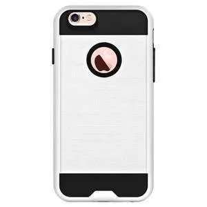 Amzer Hybrid Metto iPhone 6 Case - White- Black