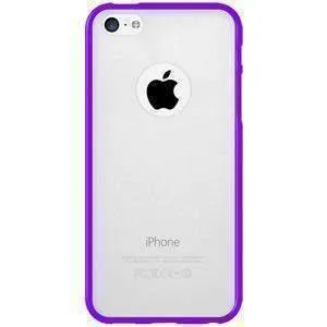 Amzer SlimGrip Hybrid iPhone Case - Cloudy- Purple