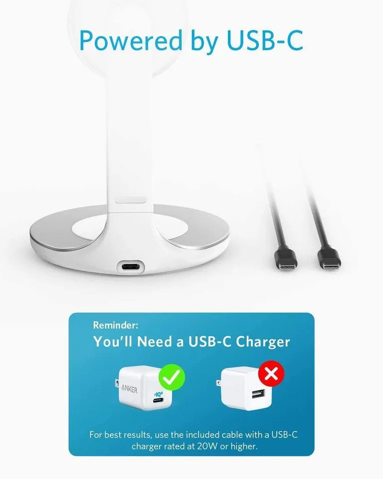 Anker PowerWave Magnetic 2-in-1 Stand Lite - White