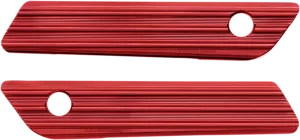 ARLEN NESS Saddlebag Latch Covers - Red 03-616