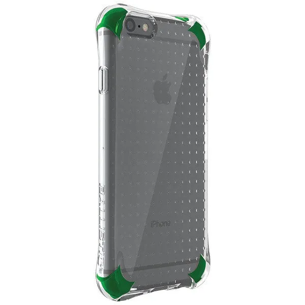 BALLISTIC JS1465-A88N iPhone(R) 6-6s Jewel Spark Case (Translucent Clear with Emerald Green Corners)