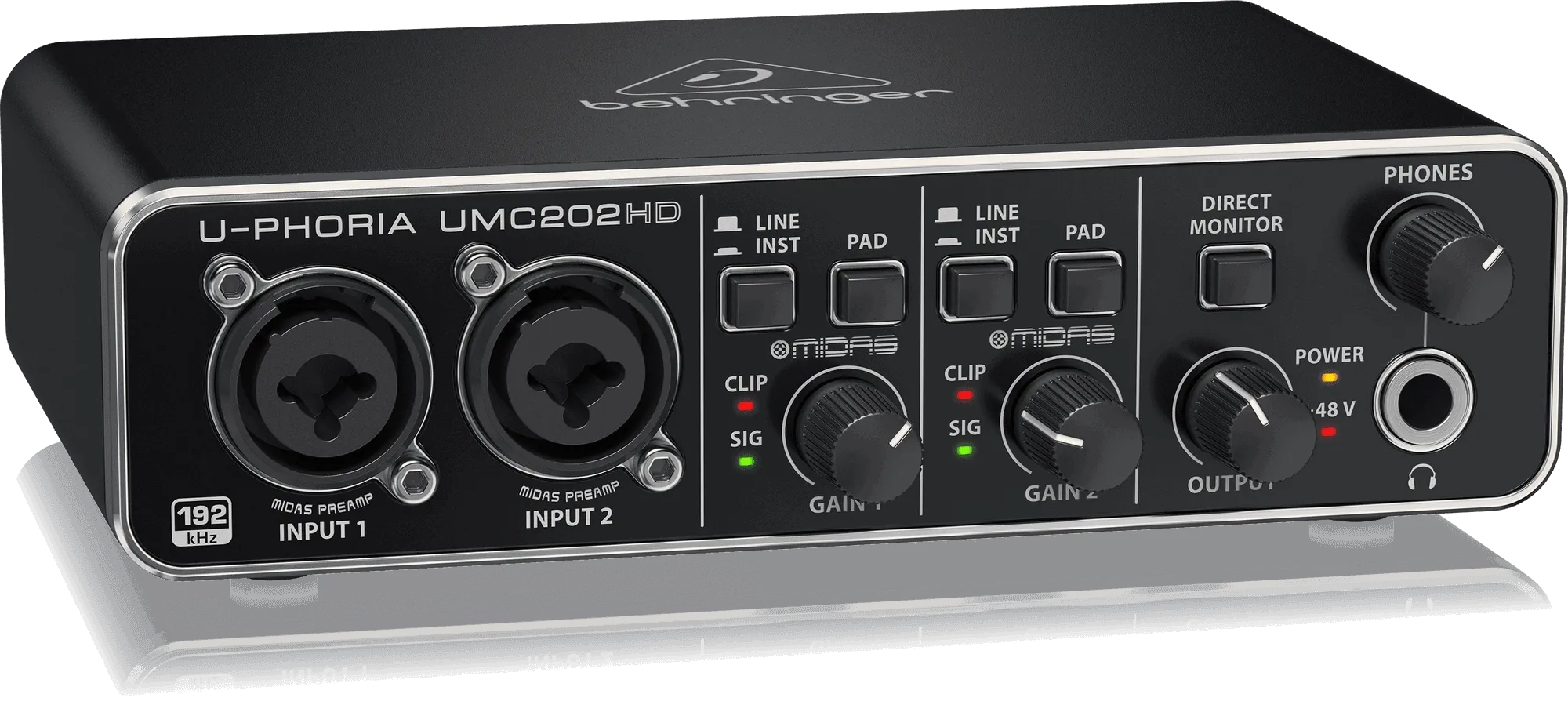 Behringer U-Phoria UMC-202HD USB 2.0 Audio Interface (UMC202HD / UMC 202HD)