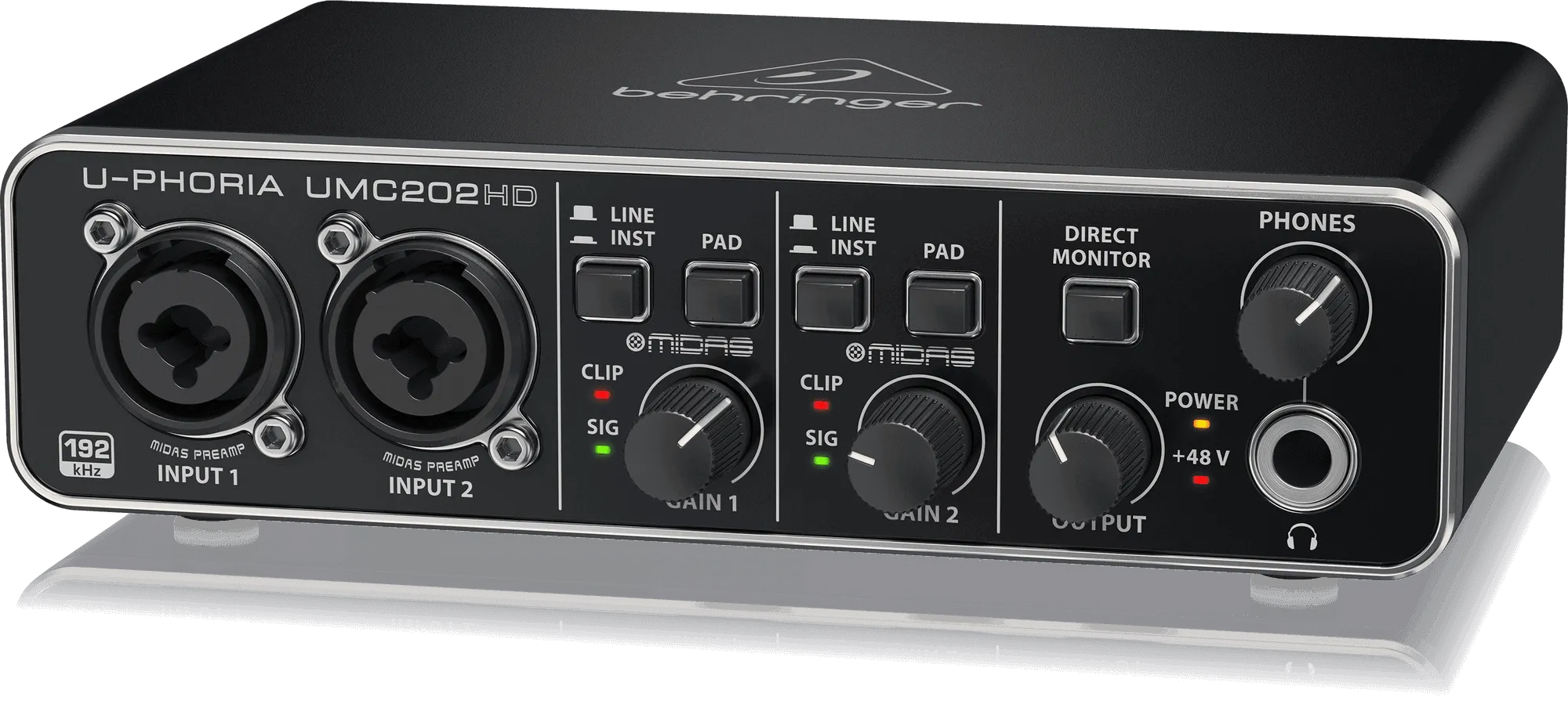 Behringer U-Phoria UMC-202HD USB 2.0 Audio Interface (UMC202HD / UMC 202HD)