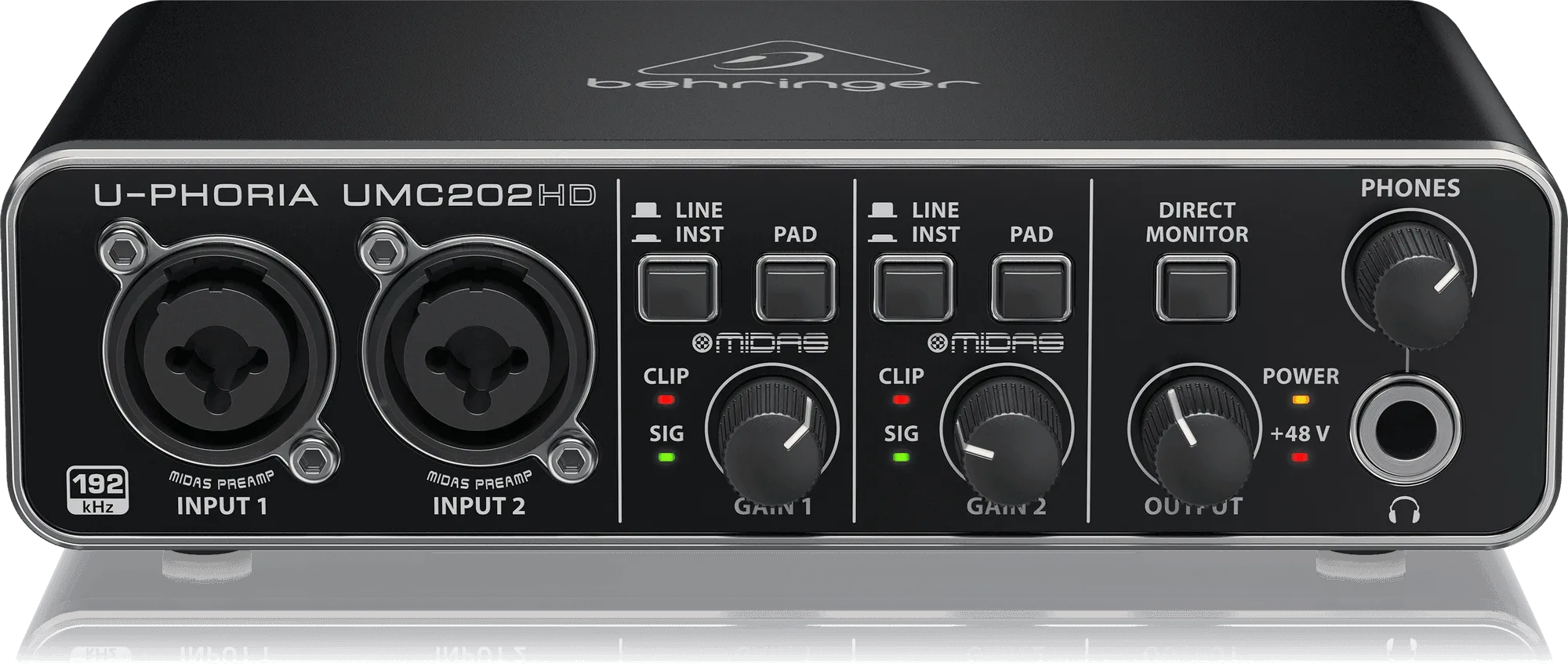 Behringer U-Phoria UMC-202HD USB 2.0 Audio Interface (UMC202HD / UMC 202HD)