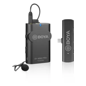 BOYA 2.4 GHz Wireless Microphone System For Android and other Type-C devices 2.4GHz BY-WM4 PRO-K5