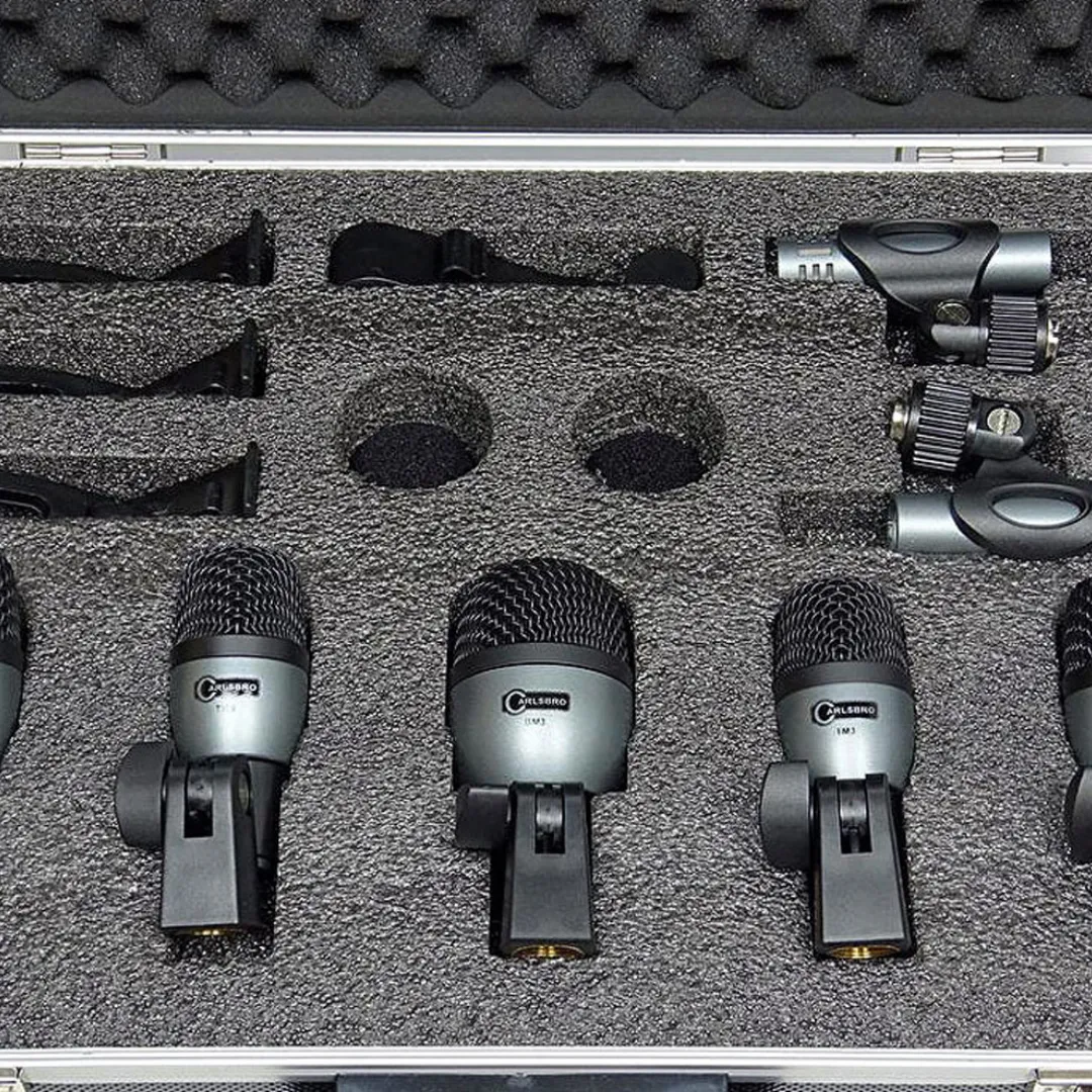 Carlsbro DM7P Drum Mic Set - 7pc w/ Flight Case
