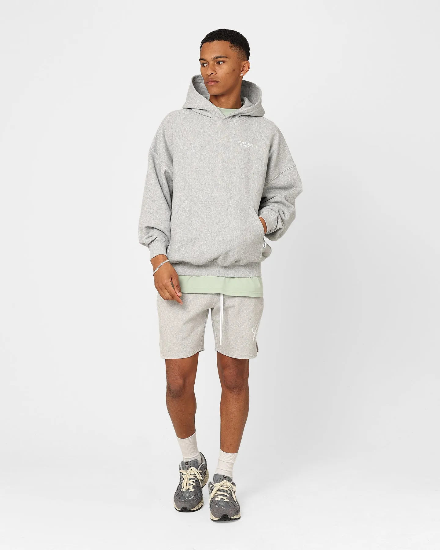 Carre RGB Oversized Hoodie Grey Marle