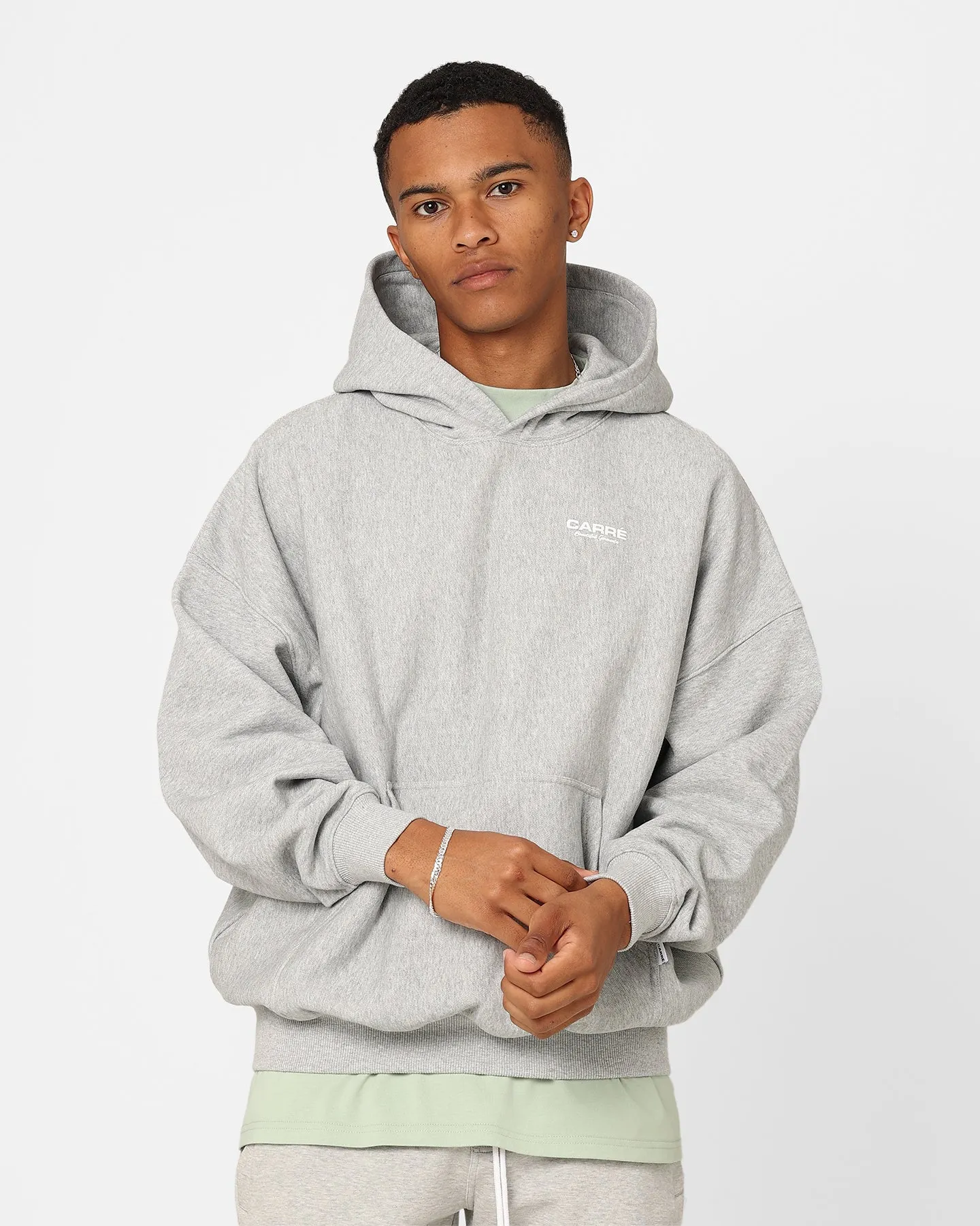 Carre RGB Oversized Hoodie Grey Marle