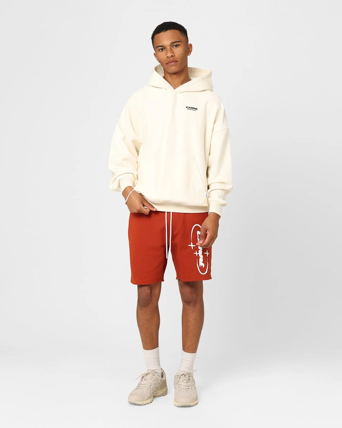 Carre RGB Oversized Hoodie Off White