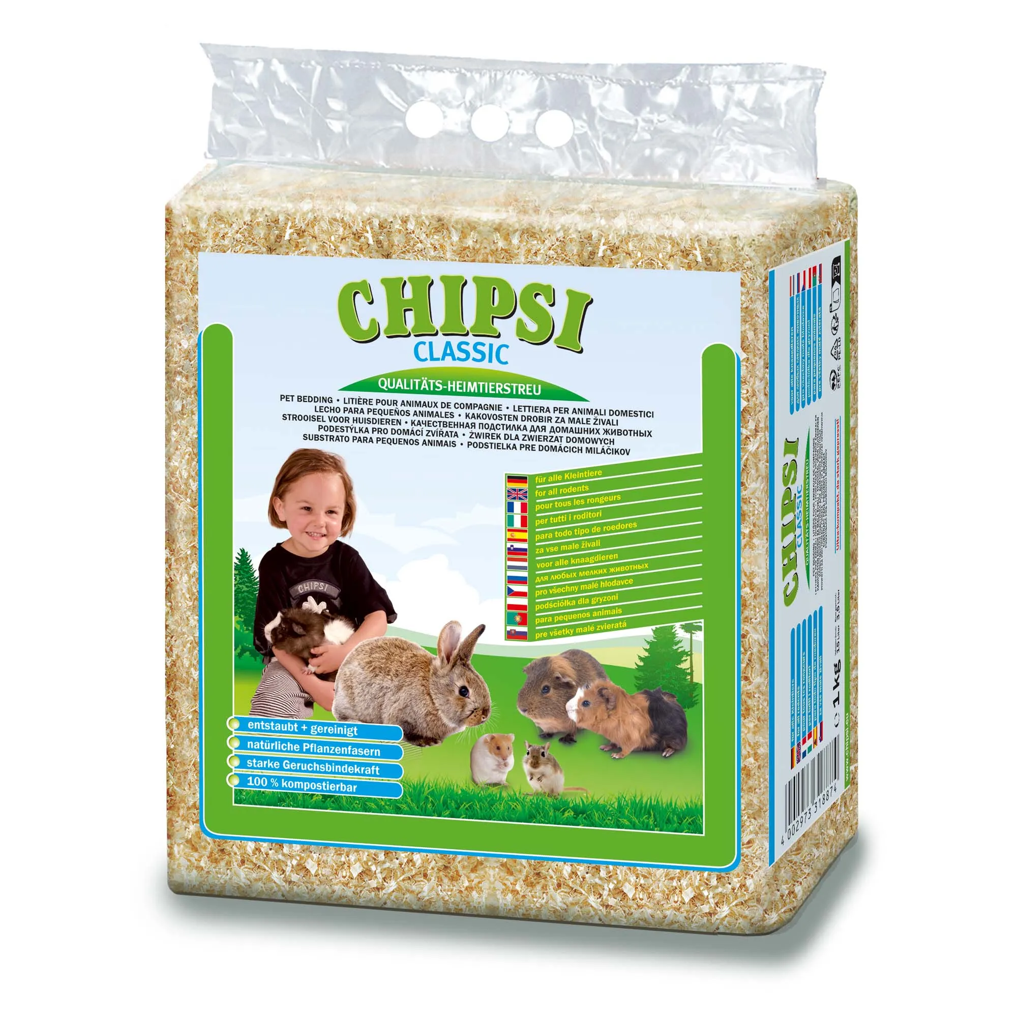 Chipsi Classic Softwood Small Animal Bedding 1kg^^^