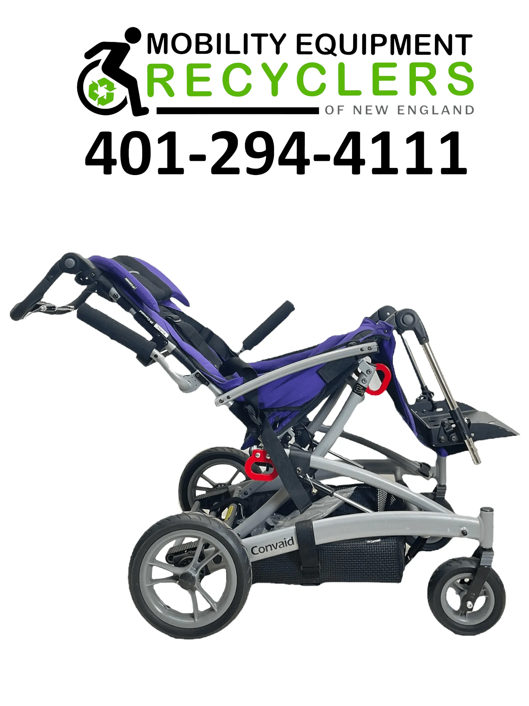 Convaid Rodeo Foldable Pediatric Stroller with Tilt | 15" x 15" Seat | Transit Kit, Bag
