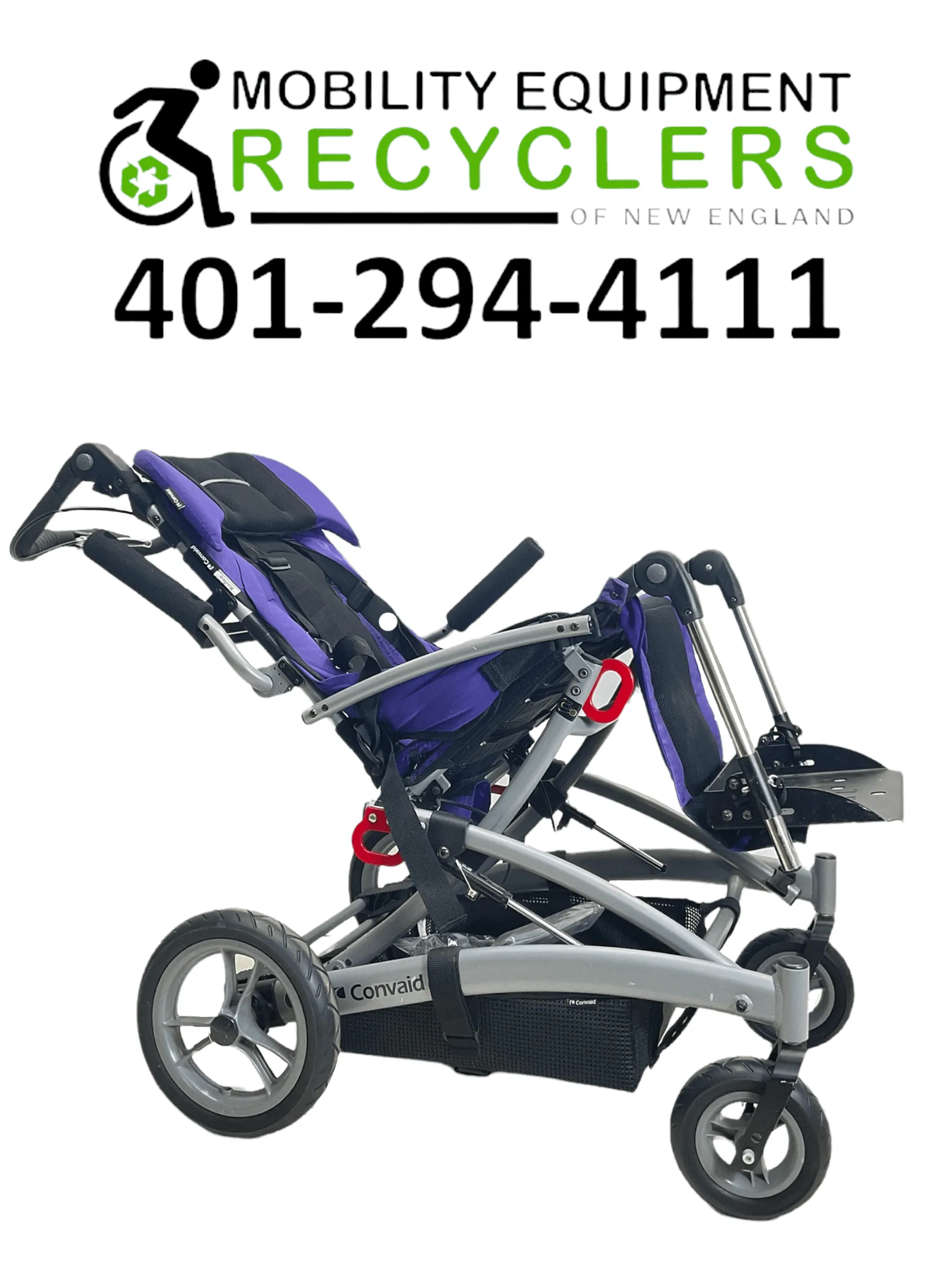 Convaid Rodeo Foldable Pediatric Stroller with Tilt | 15" x 15" Seat | Transit Kit, Bag