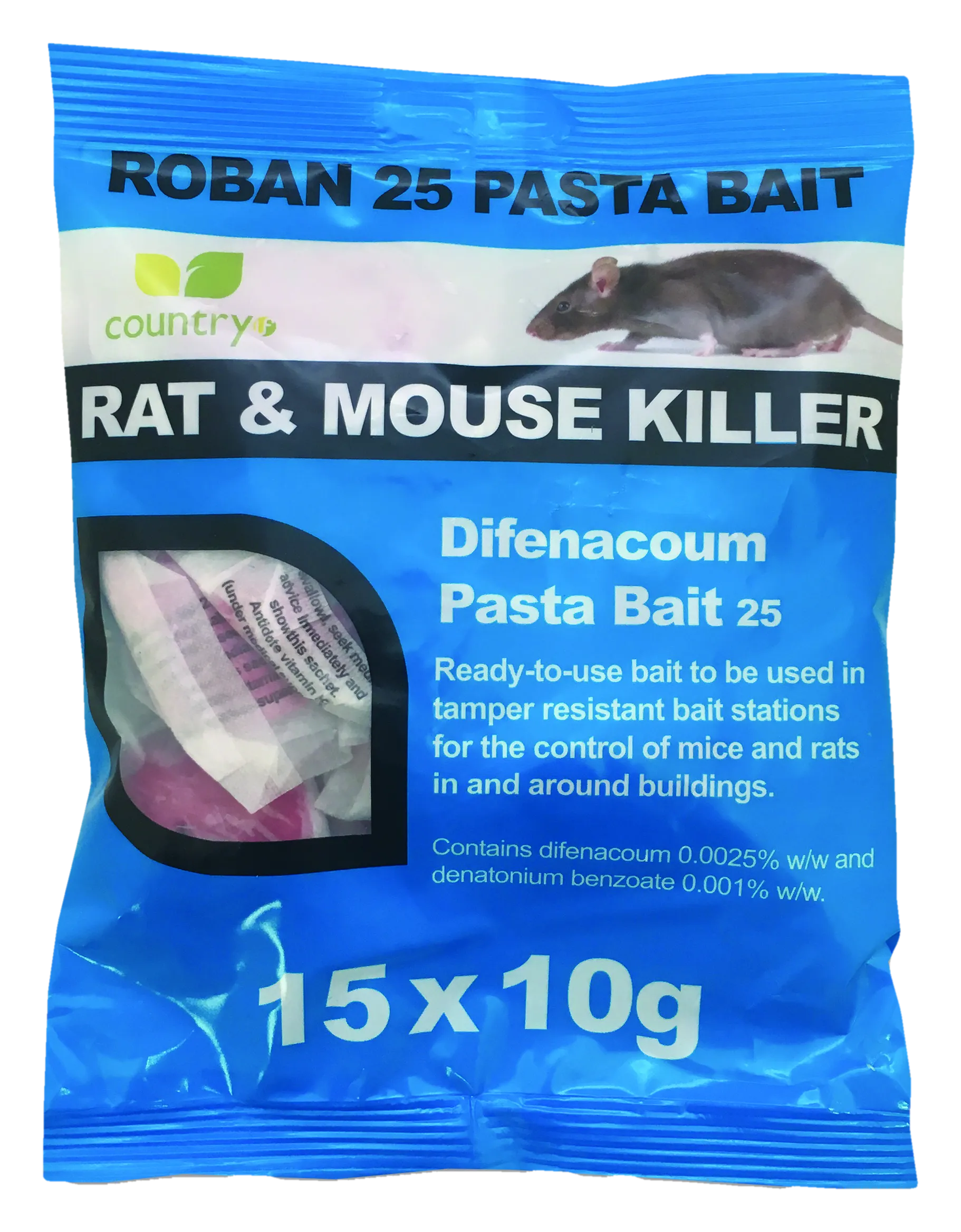 Country Difenacoum Pasta Bait 15x10g