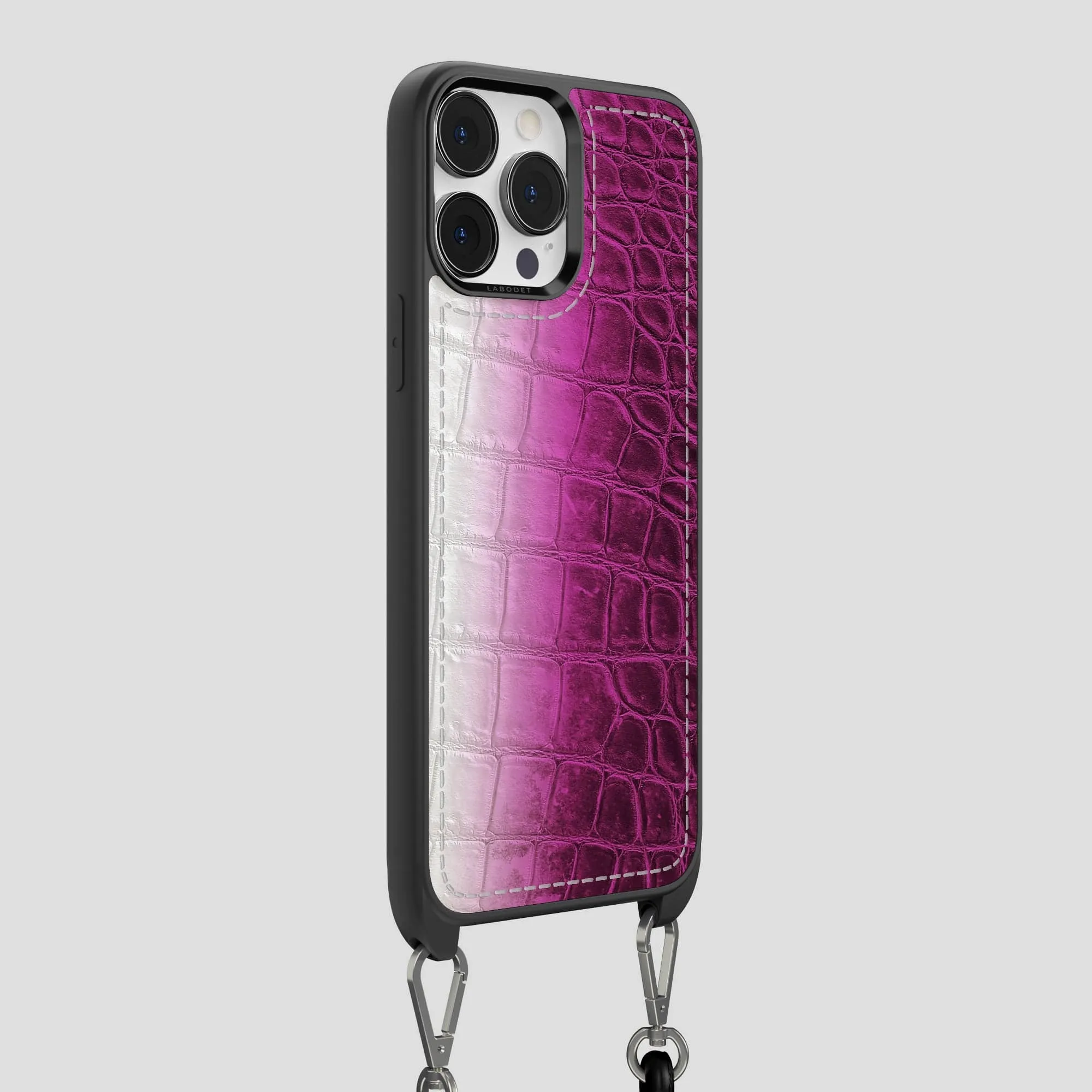 Crossbody Sport Case For iPhone 14 Pro Max In Himalayan Crocodile
