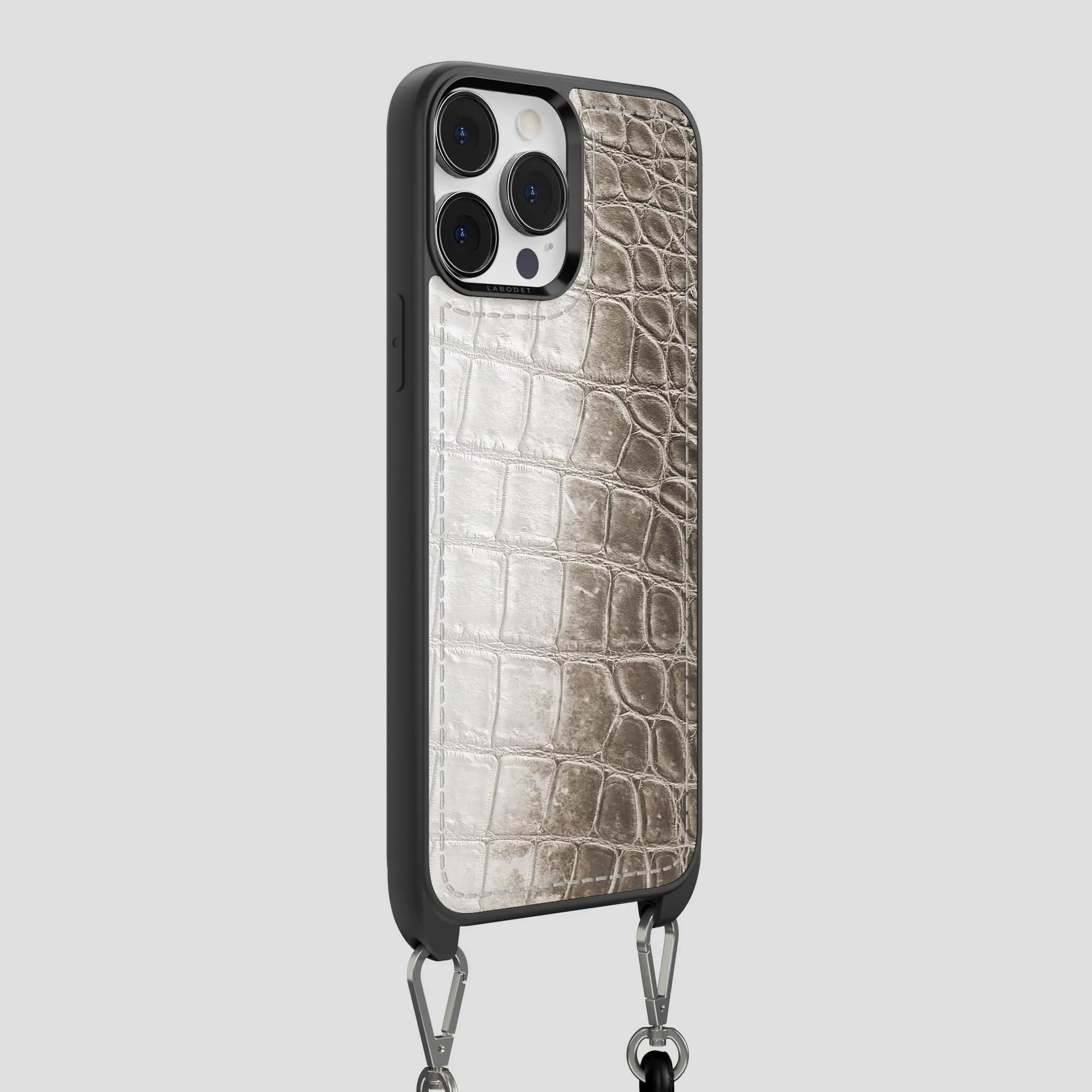 Crossbody Sport Case For iPhone 14 Pro Max In Himalayan Crocodile