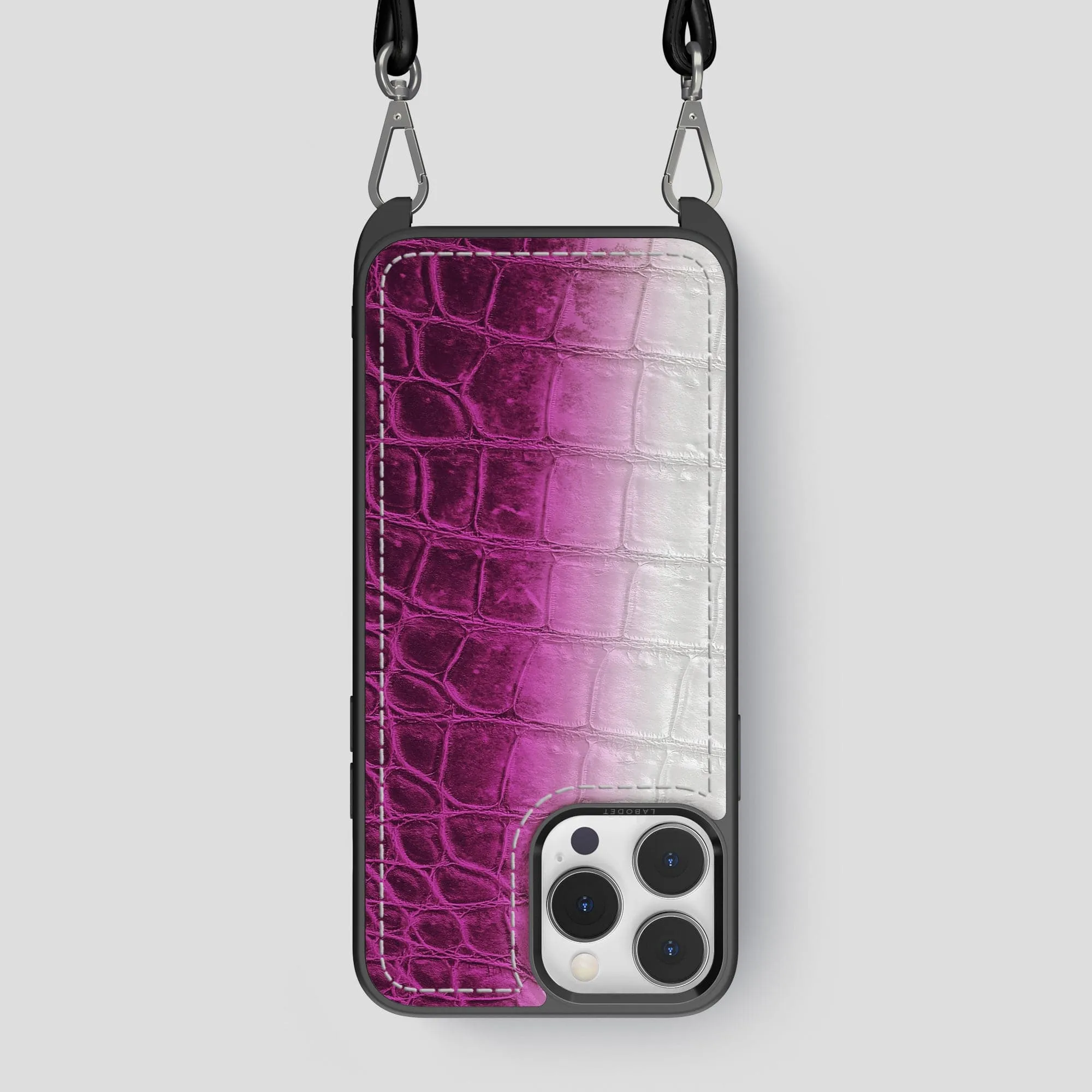 Crossbody Sport Case For iPhone 14 Pro Max In Himalayan Crocodile