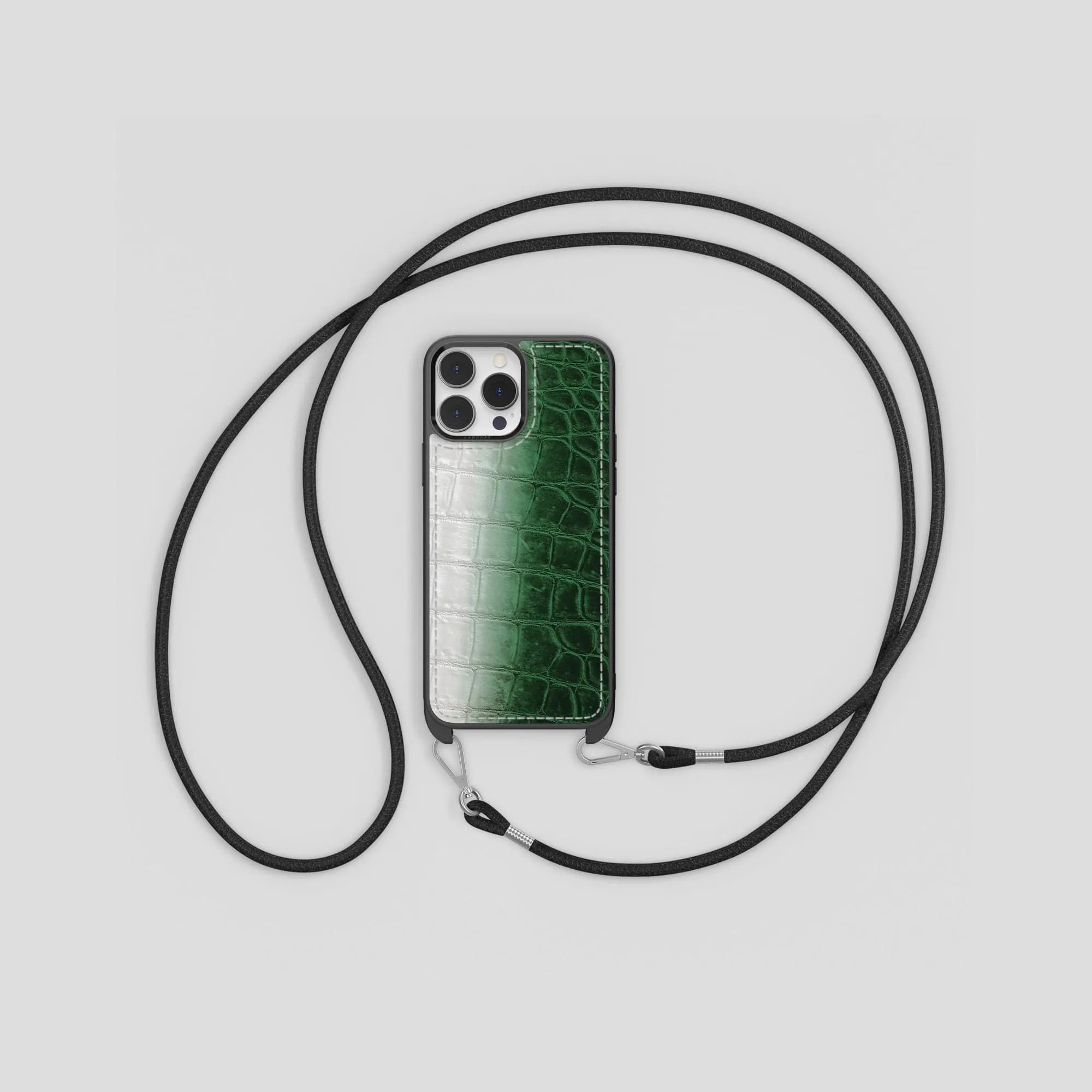 Crossbody Sport Case For iPhone 14 Pro Max In Himalayan Crocodile