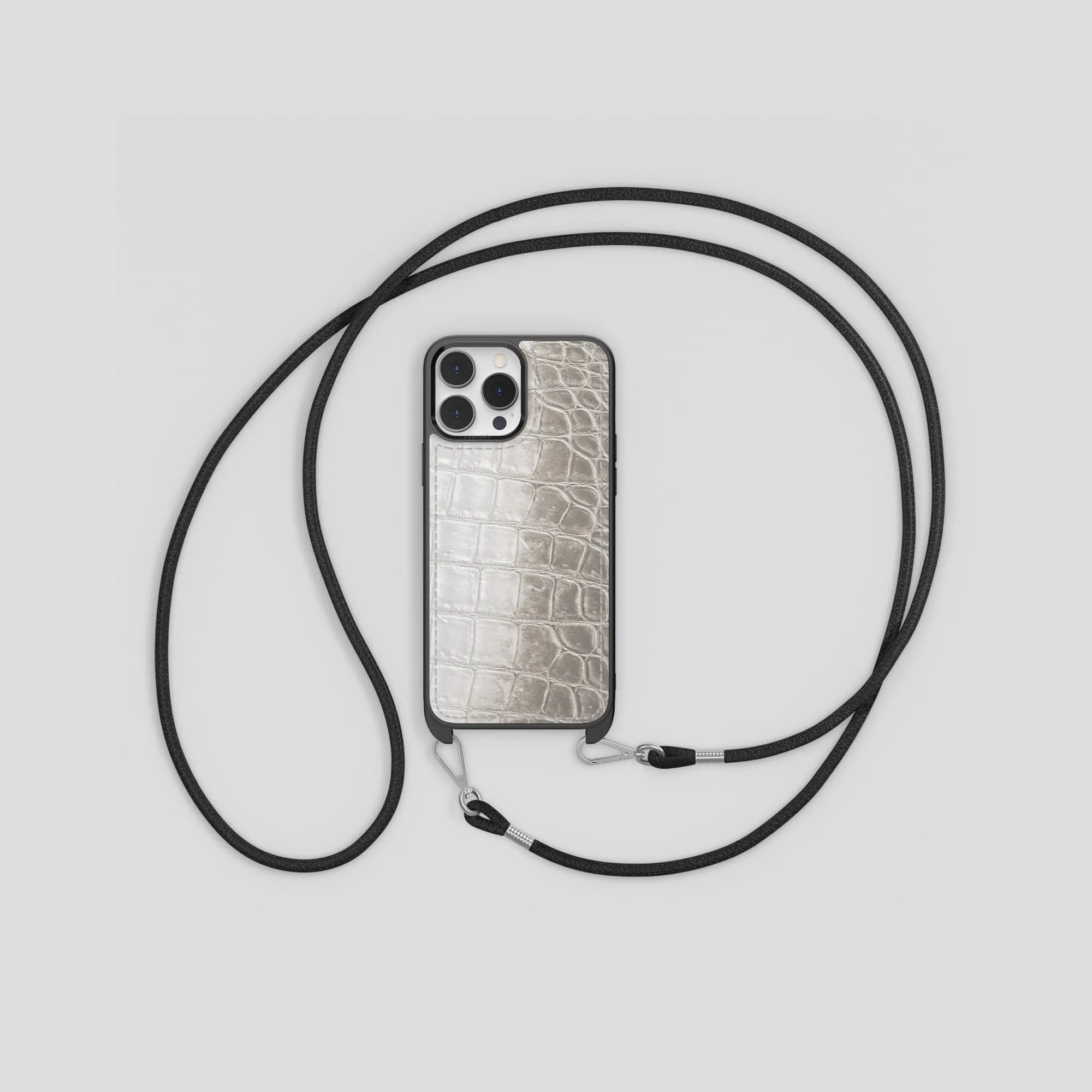Crossbody Sport Case For iPhone 14 Pro Max In Himalayan Crocodile