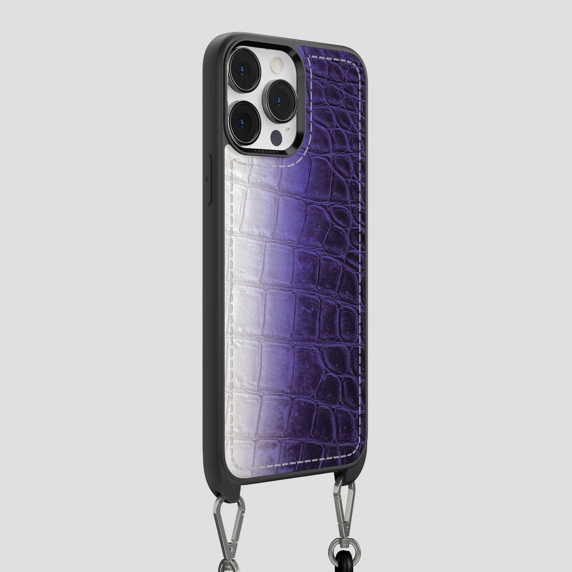 Crossbody Sport Case For iPhone 14 Pro Max In Himalayan Crocodile