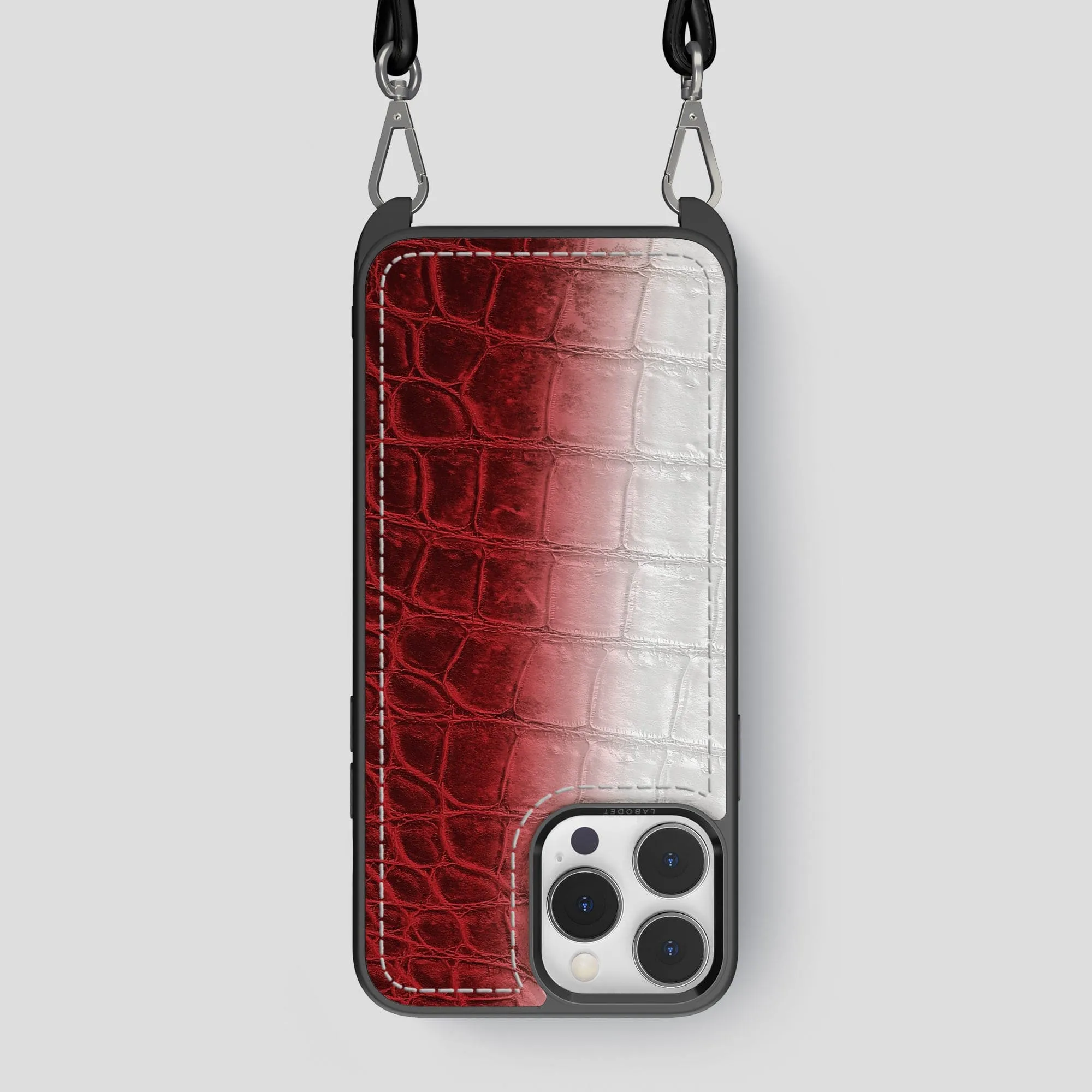 Crossbody Sport Case For iPhone 14 Pro Max In Himalayan Crocodile