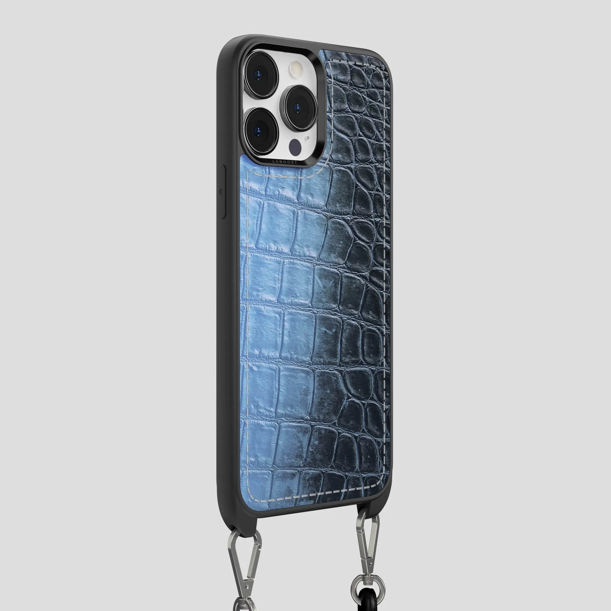 Crossbody Sport Case For iPhone 14 Pro Max In Himalayan Crocodile