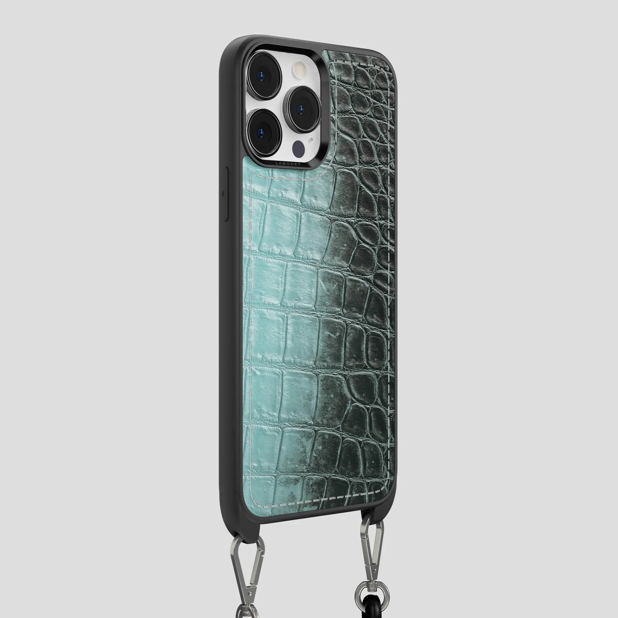 Crossbody Sport Case For iPhone 14 Pro Max In Himalayan Crocodile