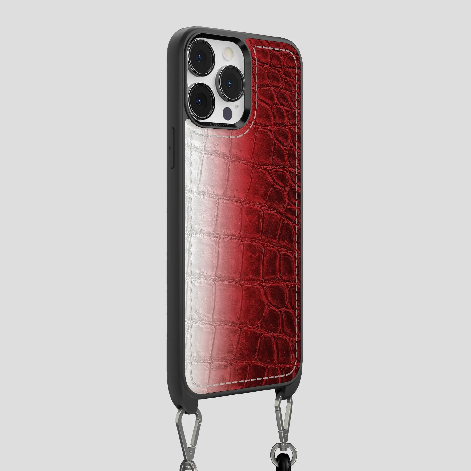 Crossbody Sport Case For iPhone 14 Pro Max In Himalayan Crocodile