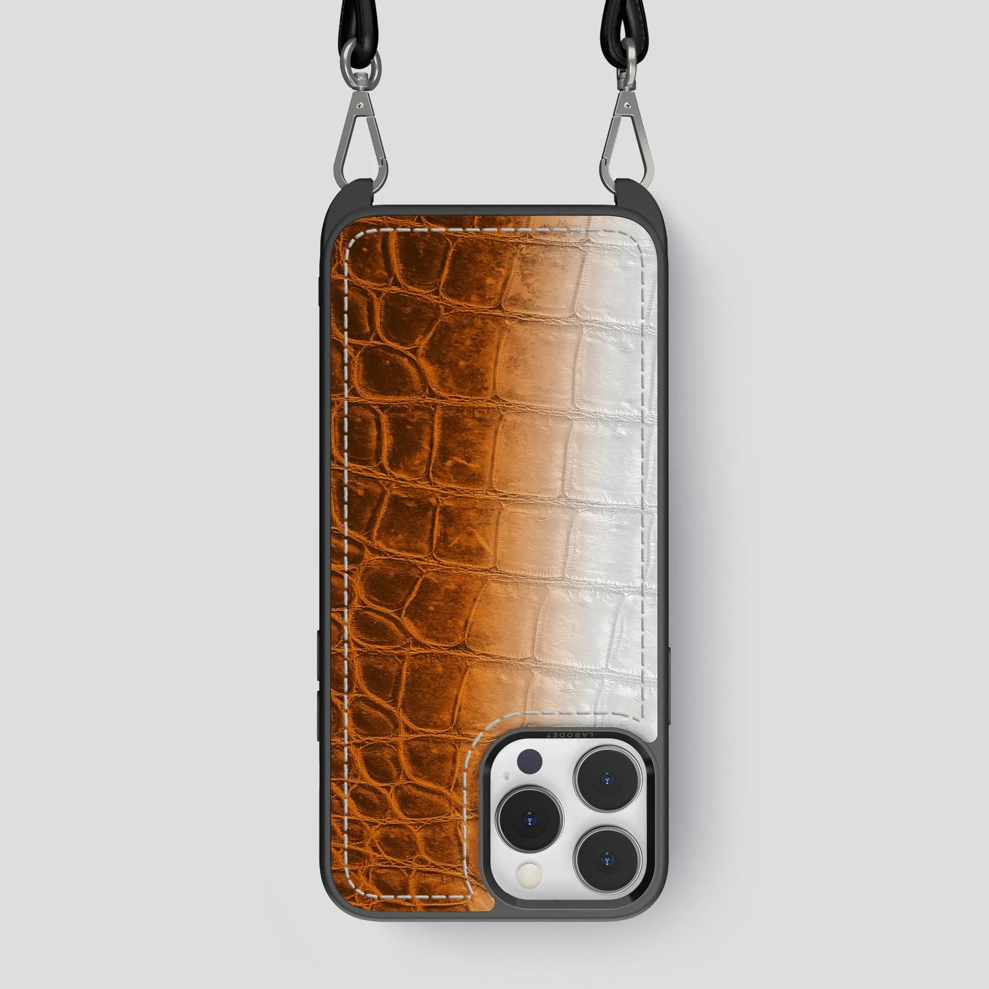 Crossbody Sport Case For iPhone 14 Pro Max In Himalayan Crocodile