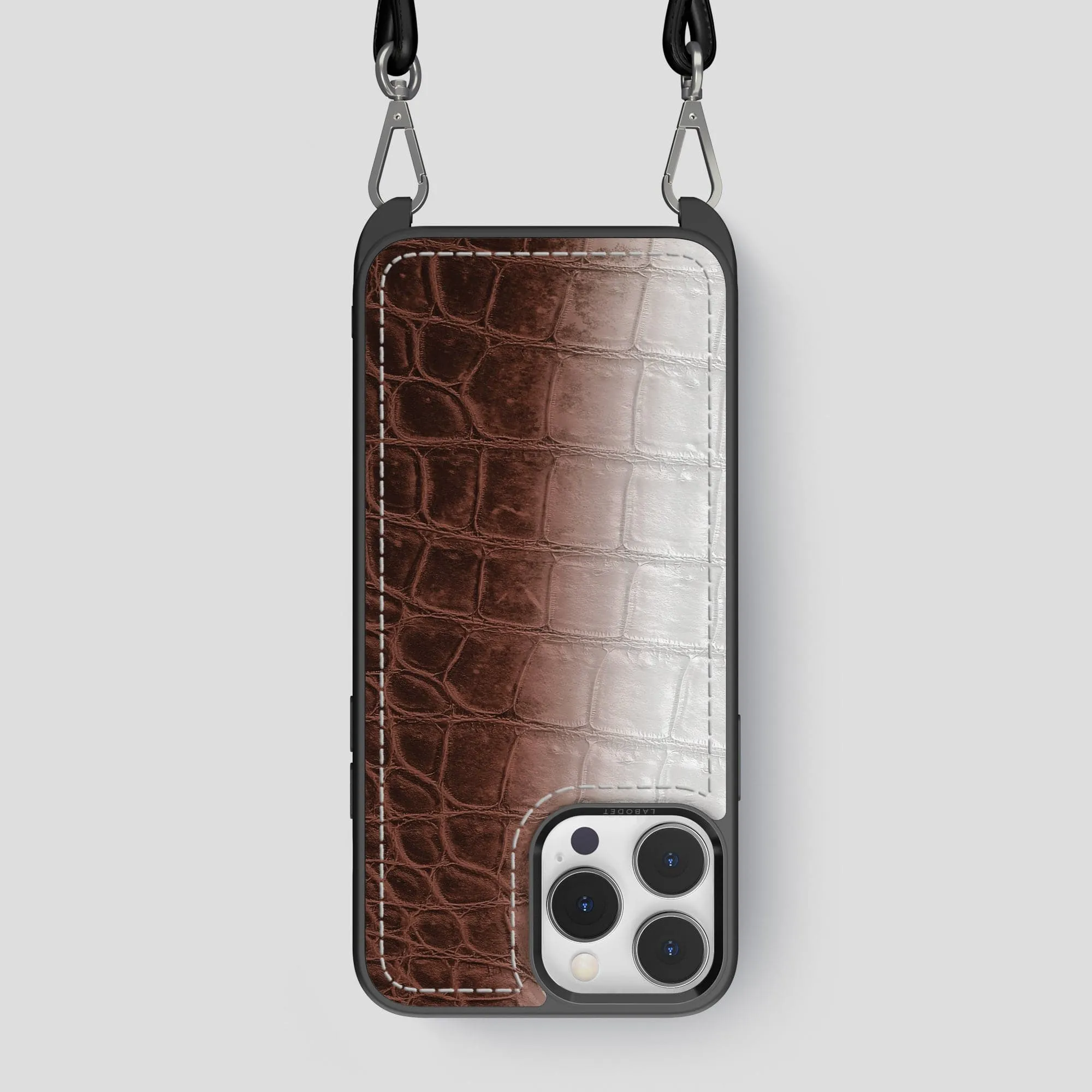 Crossbody Sport Case For iPhone 14 Pro Max In Himalayan Crocodile