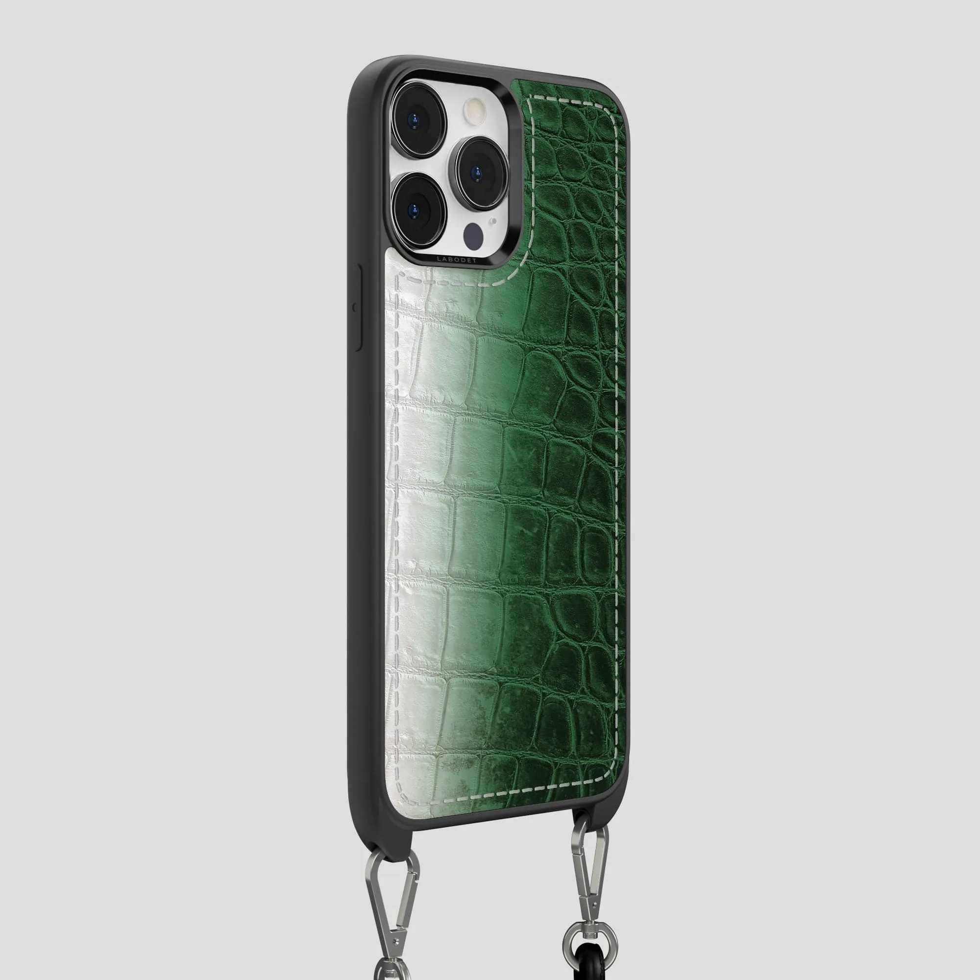 Crossbody Sport Case For iPhone 14 Pro Max In Himalayan Crocodile