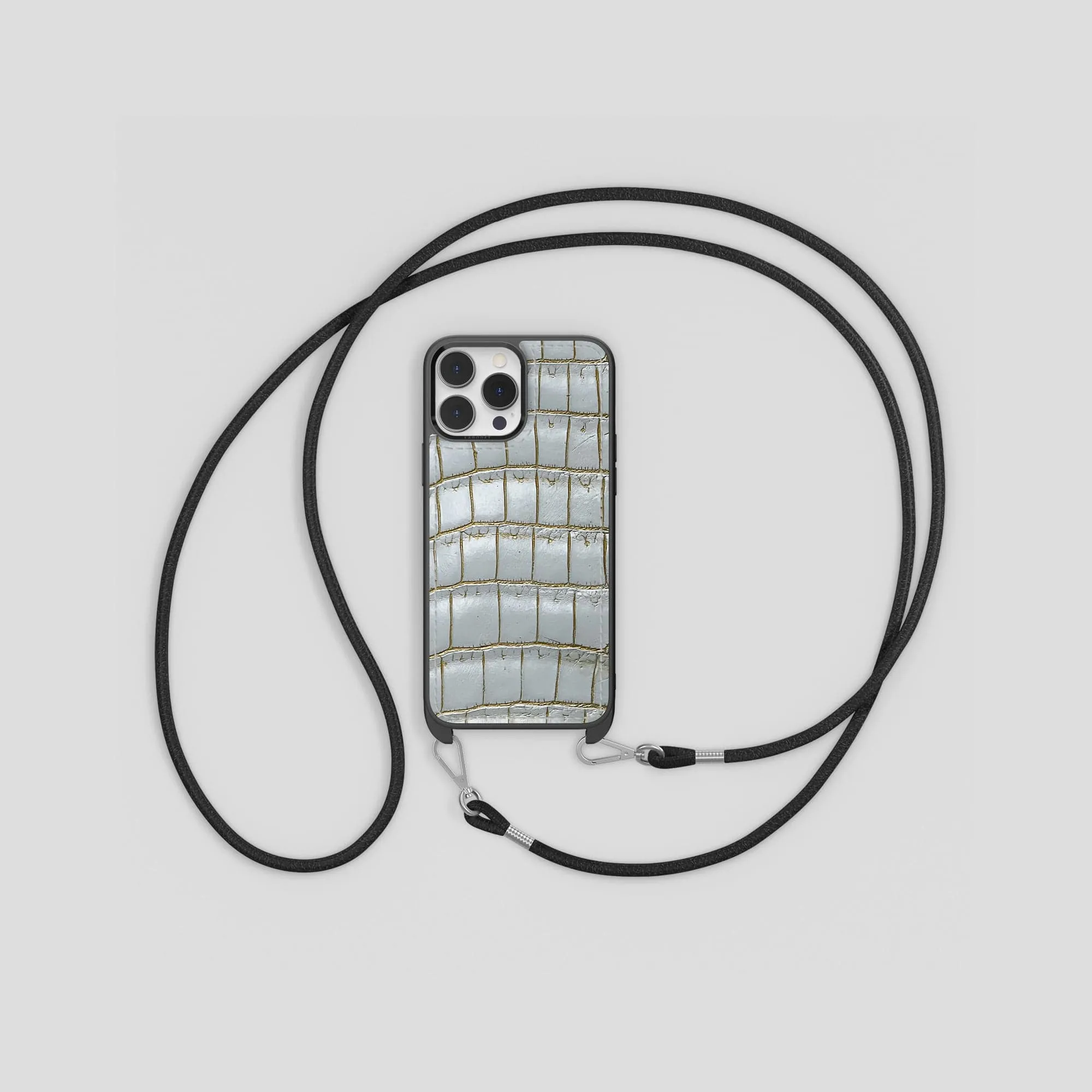 Crossbody Sport Case For iPhone 14 Pro Max In Himalayan Crocodile