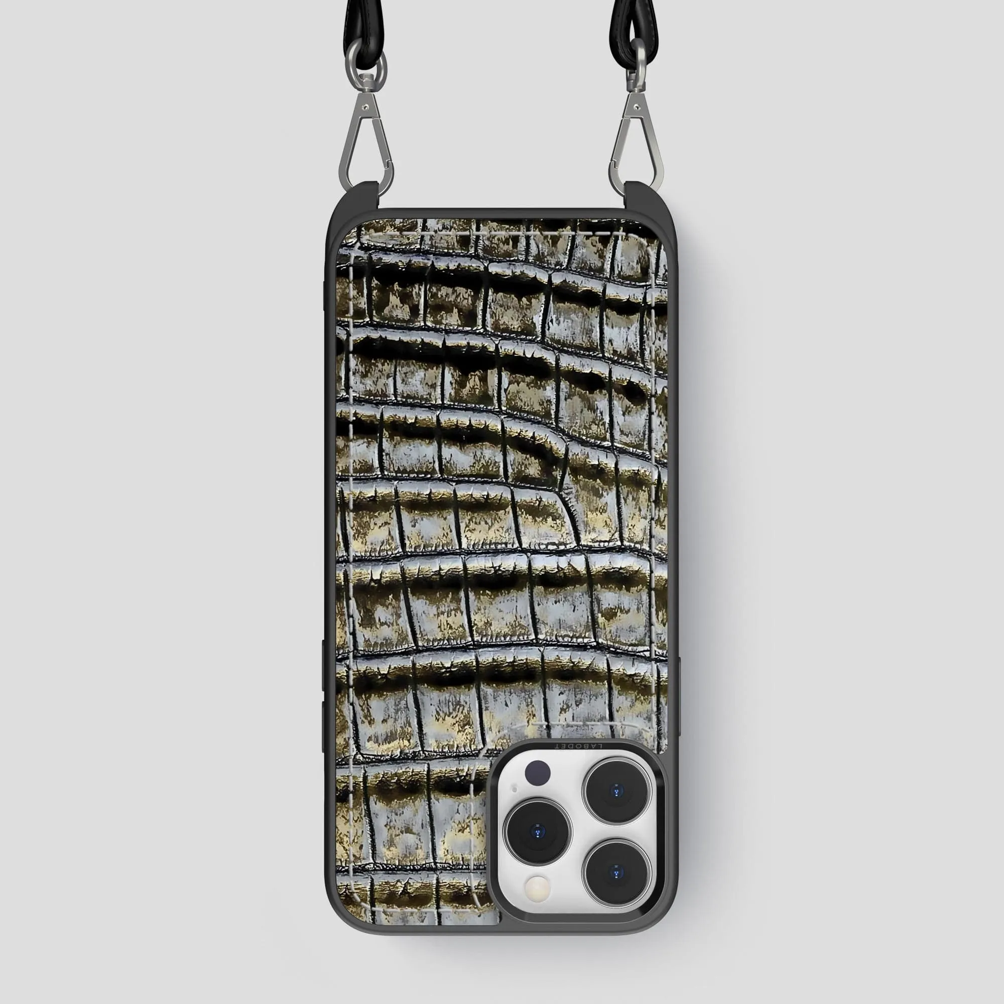 Crossbody Sport Case For iPhone 14 Pro Max In Himalayan Crocodile