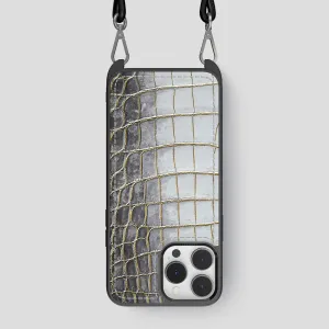 Crossbody Sport Case For iPhone 14 Pro Max In Himalayan Crocodile