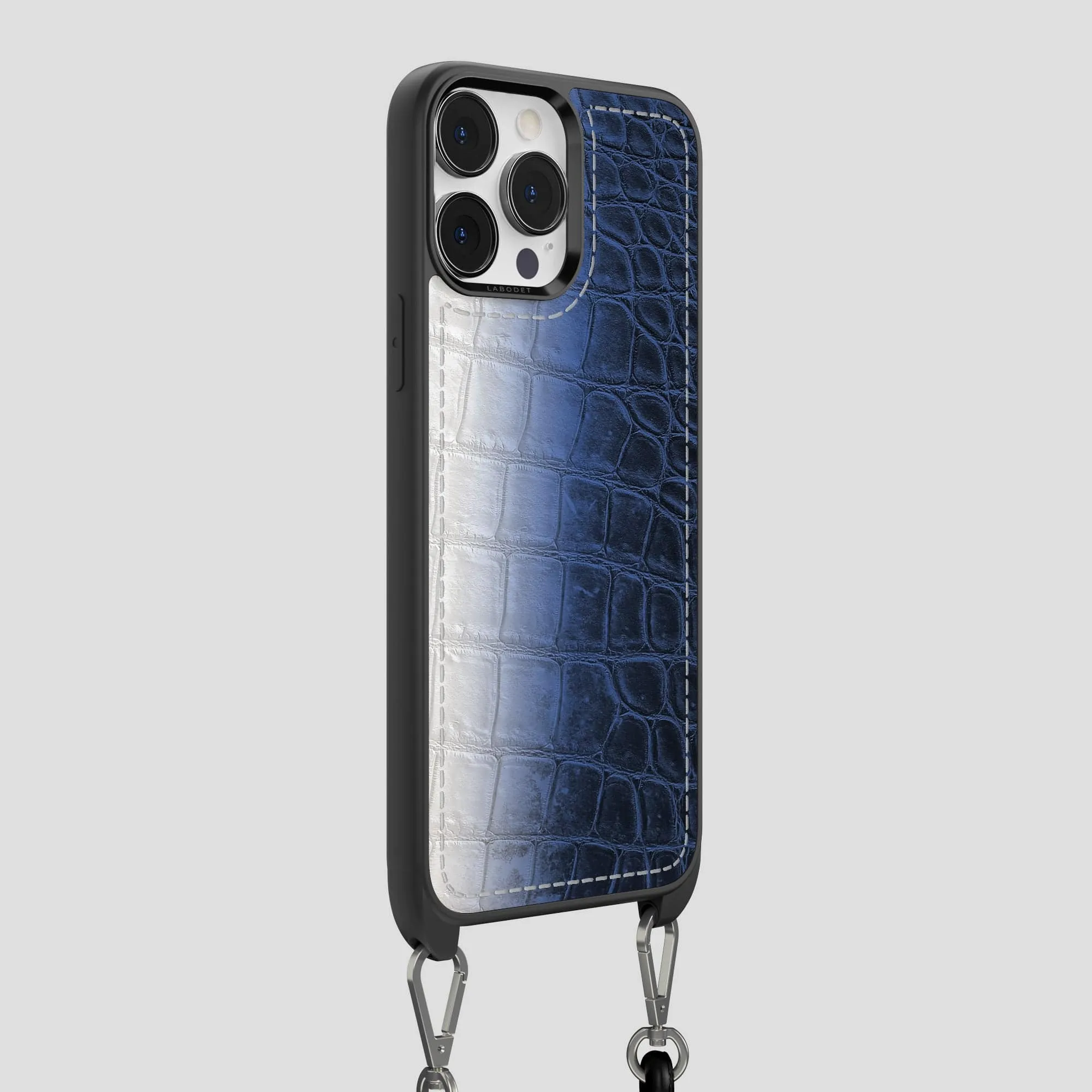 Crossbody Sport Case For iPhone 14 Pro Max In Himalayan Crocodile