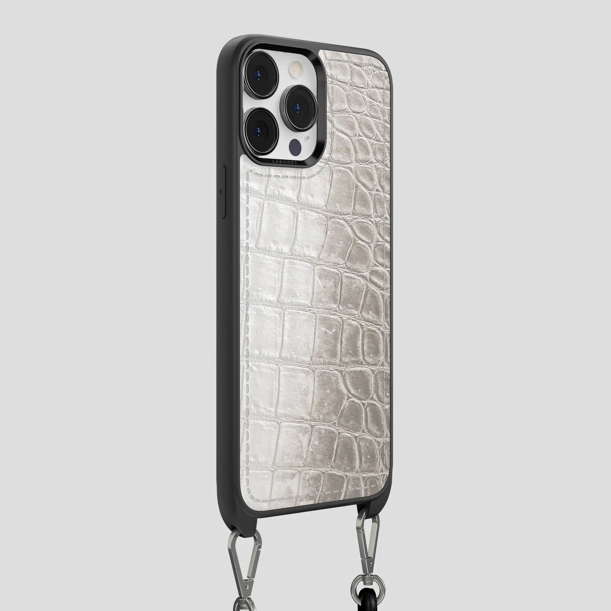 Crossbody Sport Case For iPhone 14 Pro Max In Himalayan Crocodile