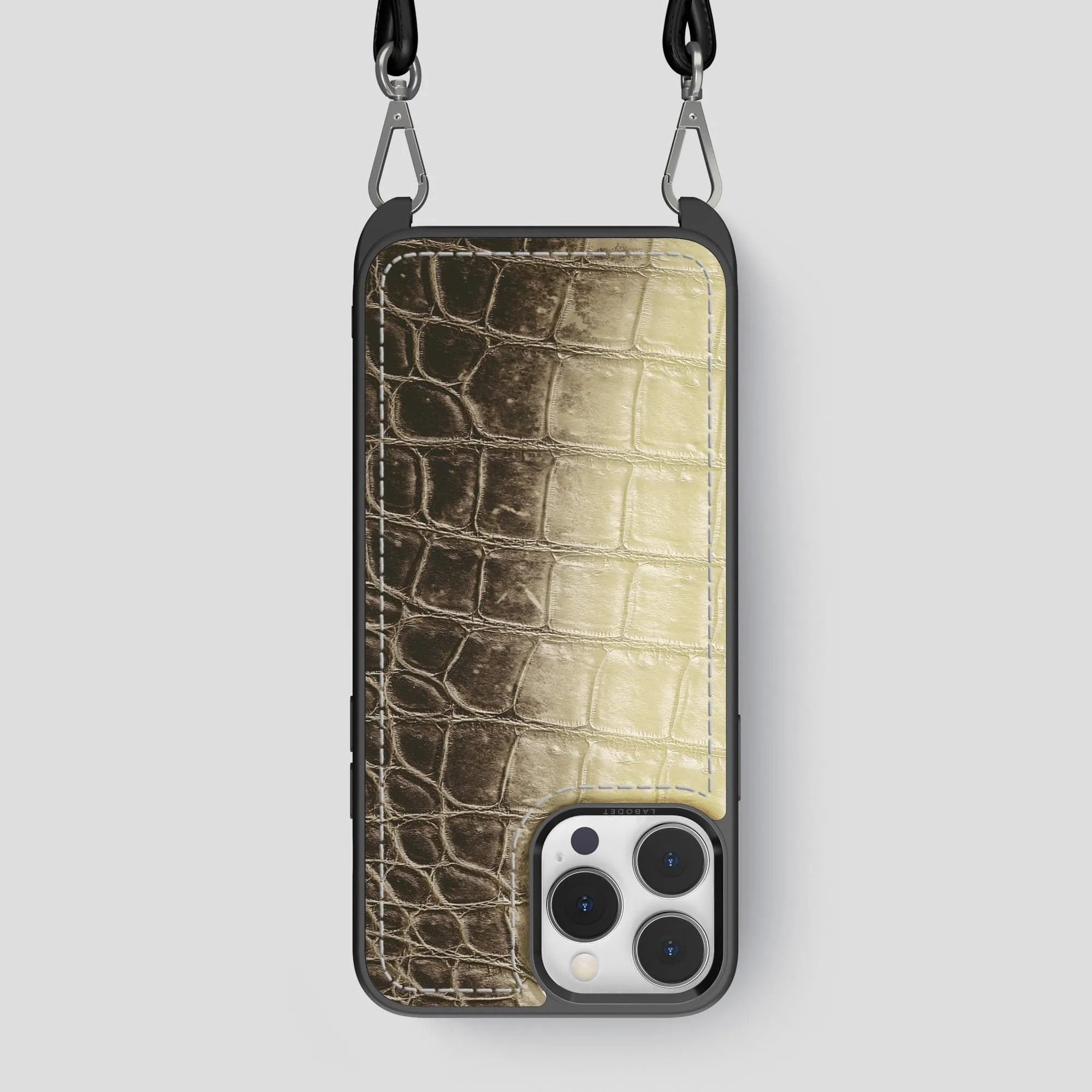 Crossbody Sport Case For iPhone 14 Pro Max In Himalayan Crocodile