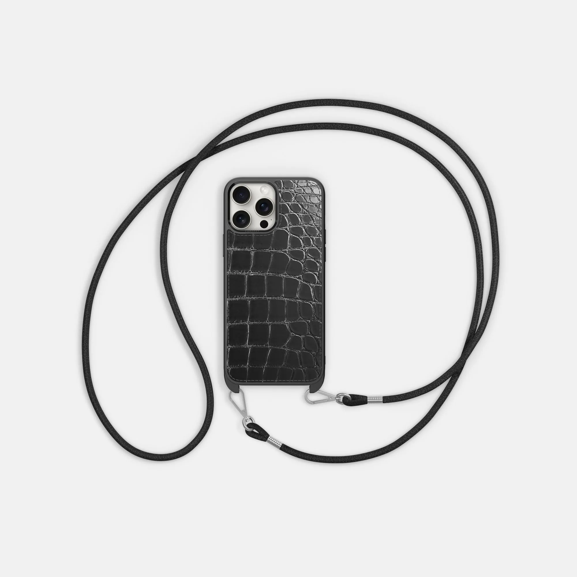 Crossbody Sport Case For iPhone 16 Pro Max In Patina Alligator