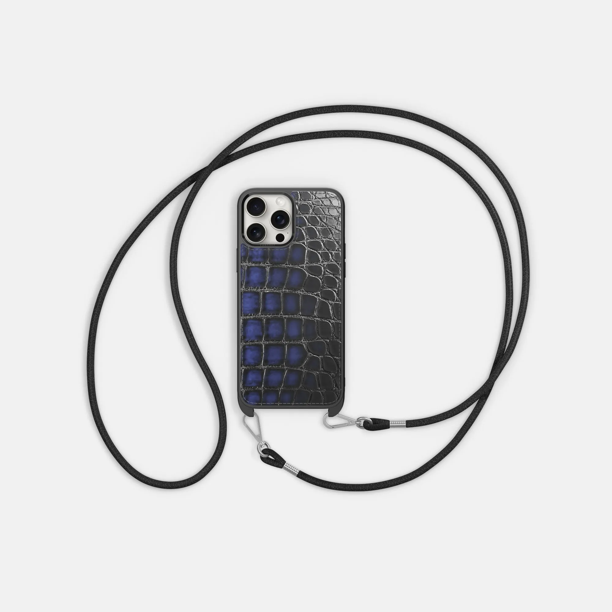 Crossbody Sport Case For iPhone 16 Pro Max In Patina Alligator