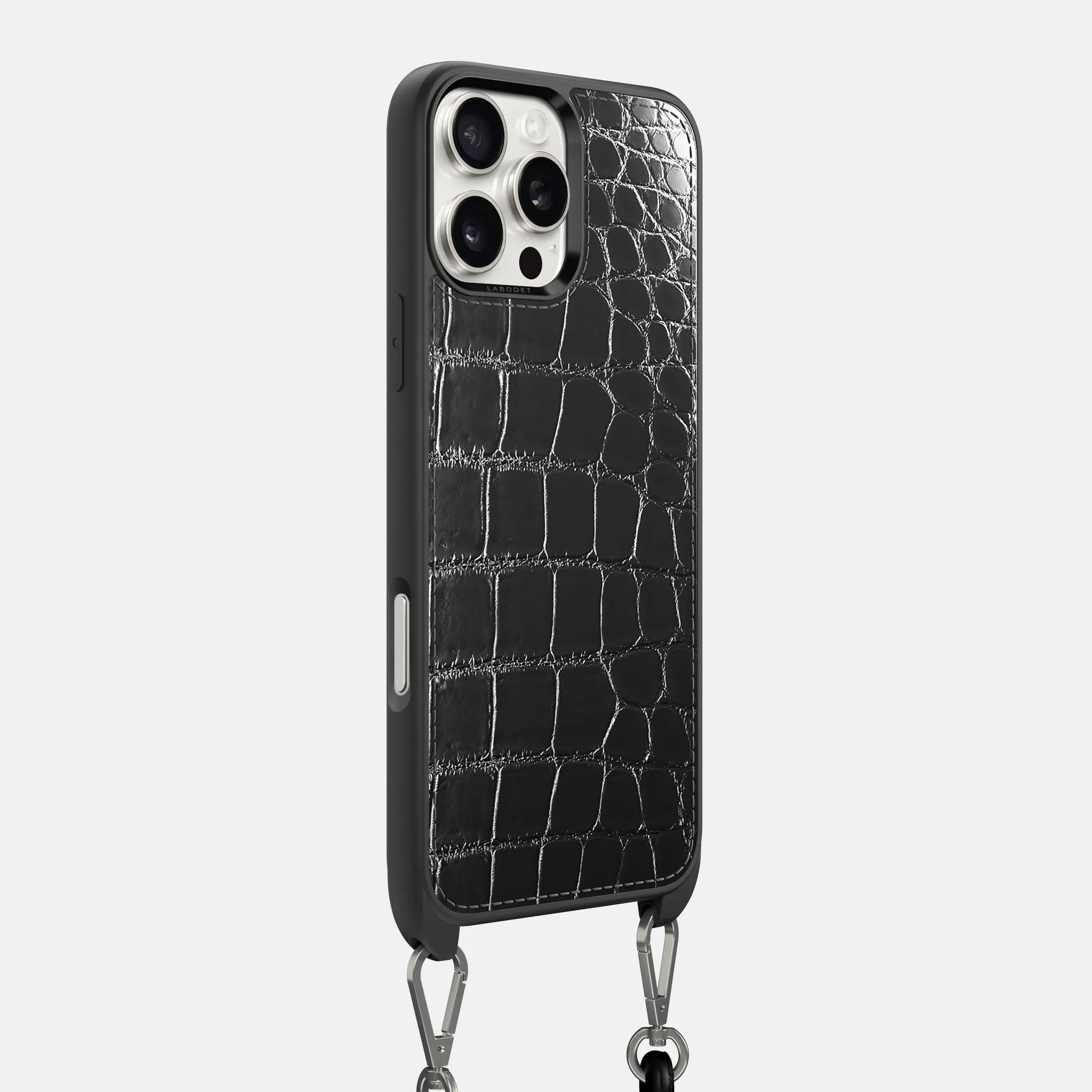 Crossbody Sport Case For iPhone 16 Pro Max In Patina Alligator