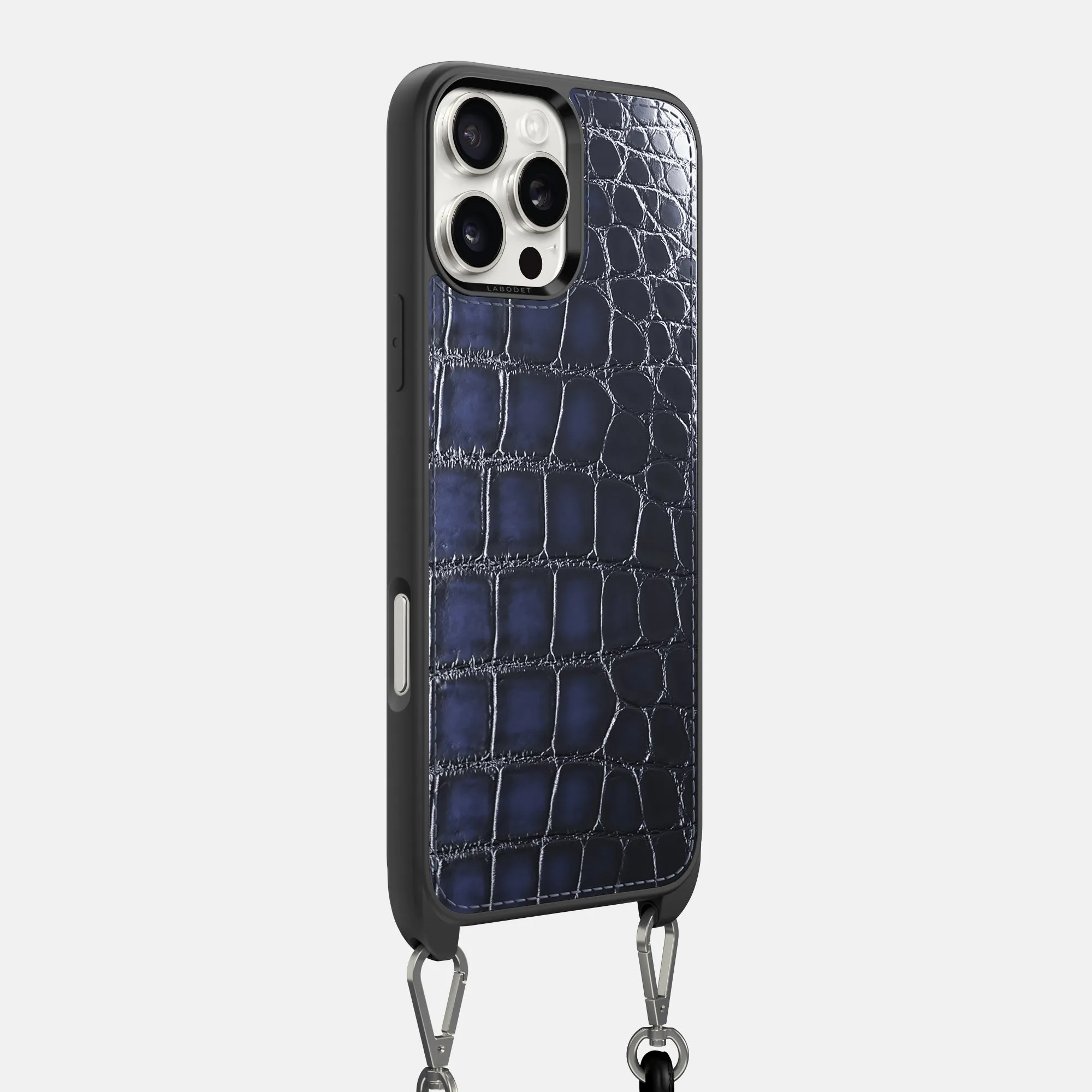 Crossbody Sport Case For iPhone 16 Pro Max In Patina Alligator