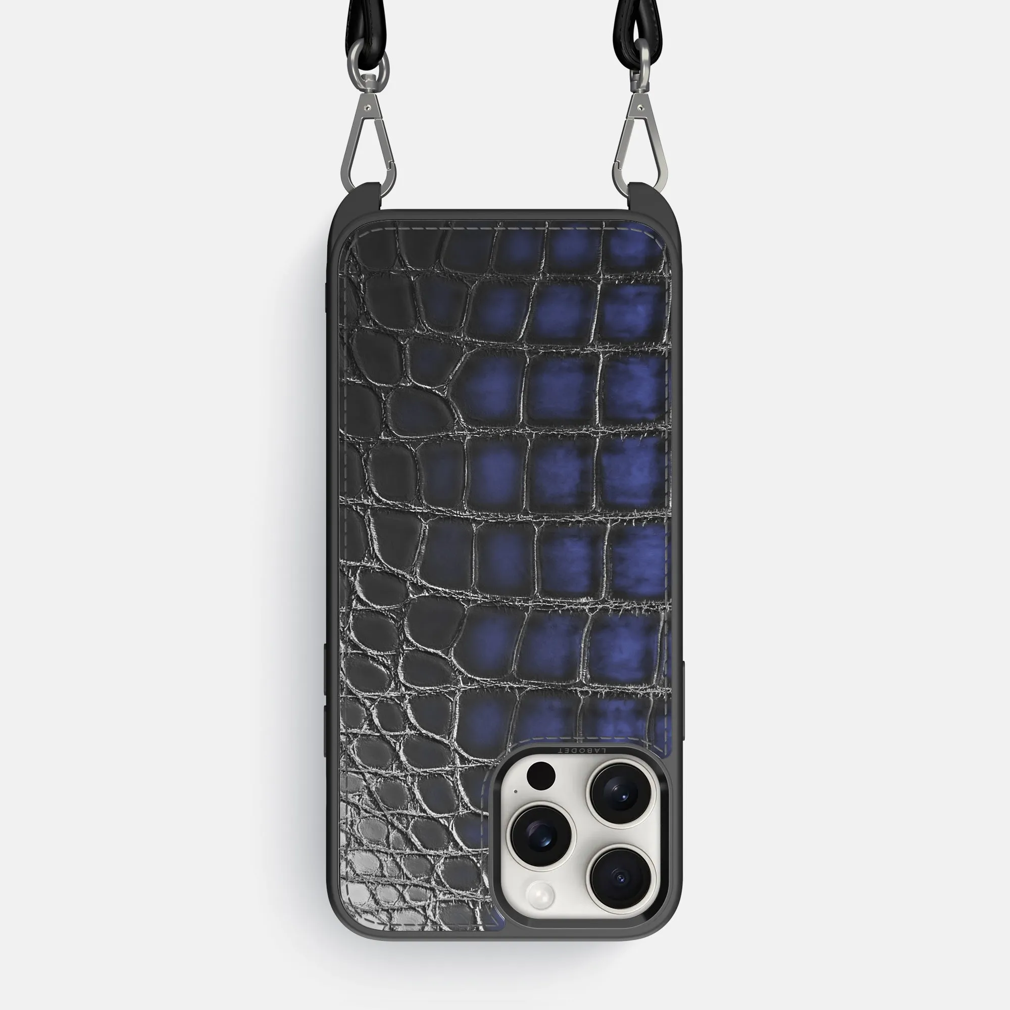 Crossbody Sport Case For iPhone 16 Pro Max In Patina Alligator